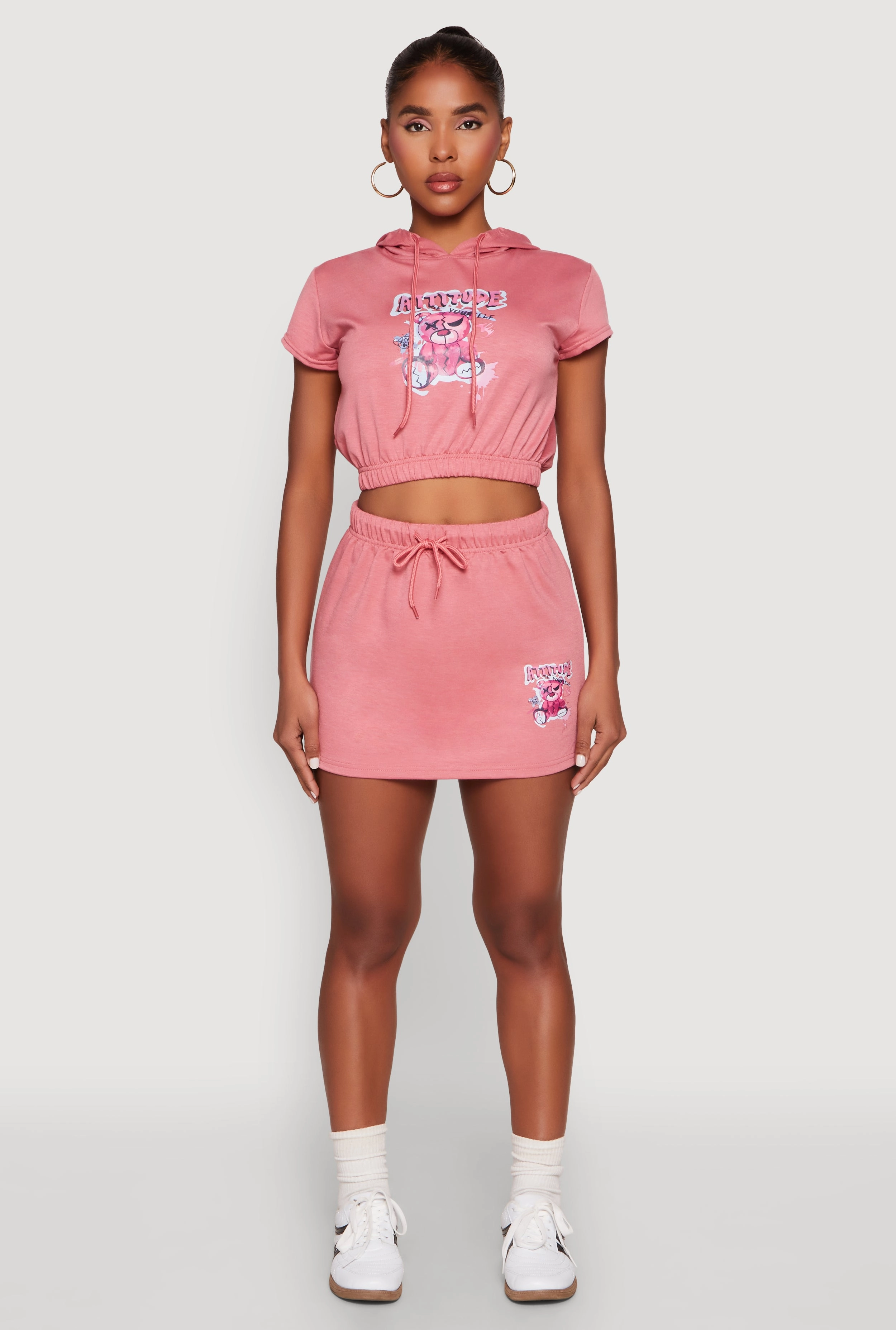 Trendy Style Attitude Be Yourself Mini Skirt
