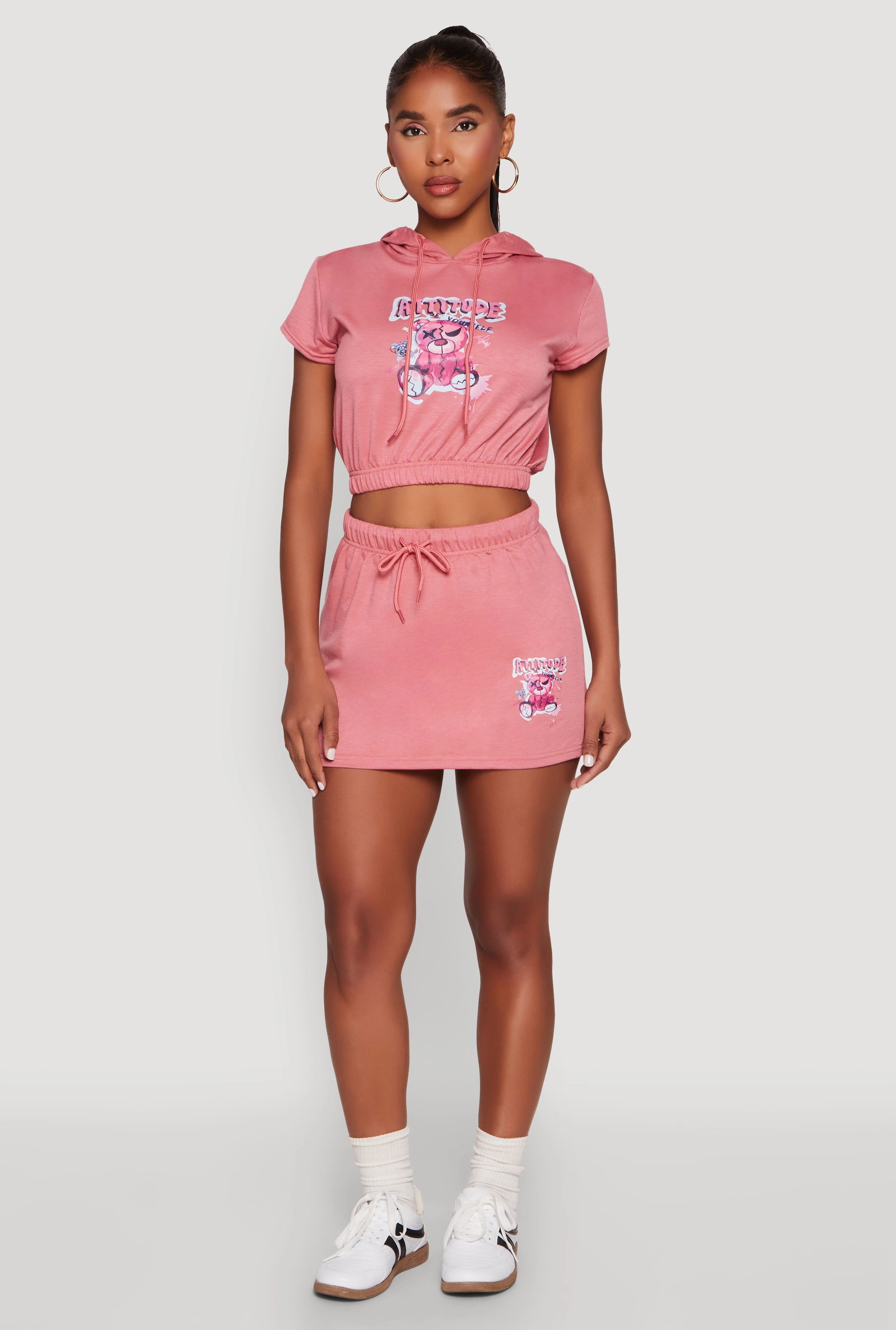 Refined Style Attitude Be Yourself Mini Skirt