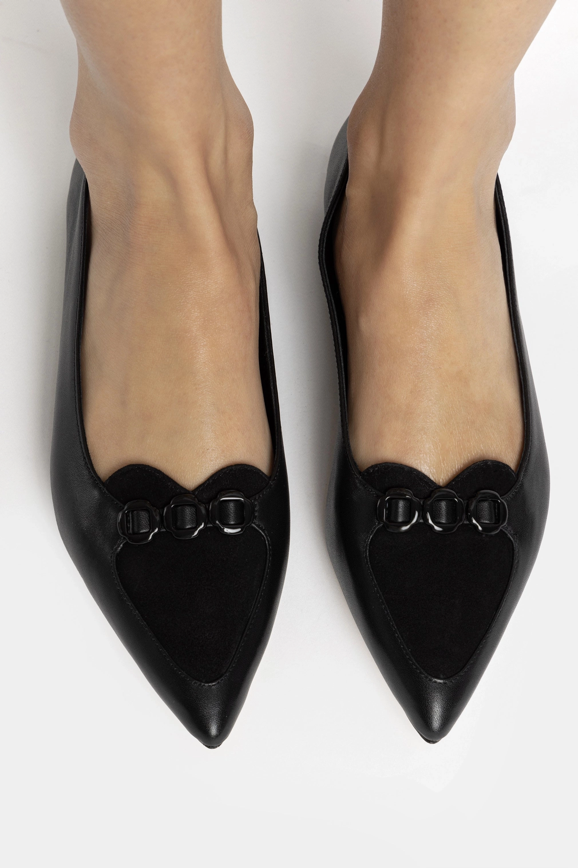 Soft Insole Audrey Flat In Black Leather