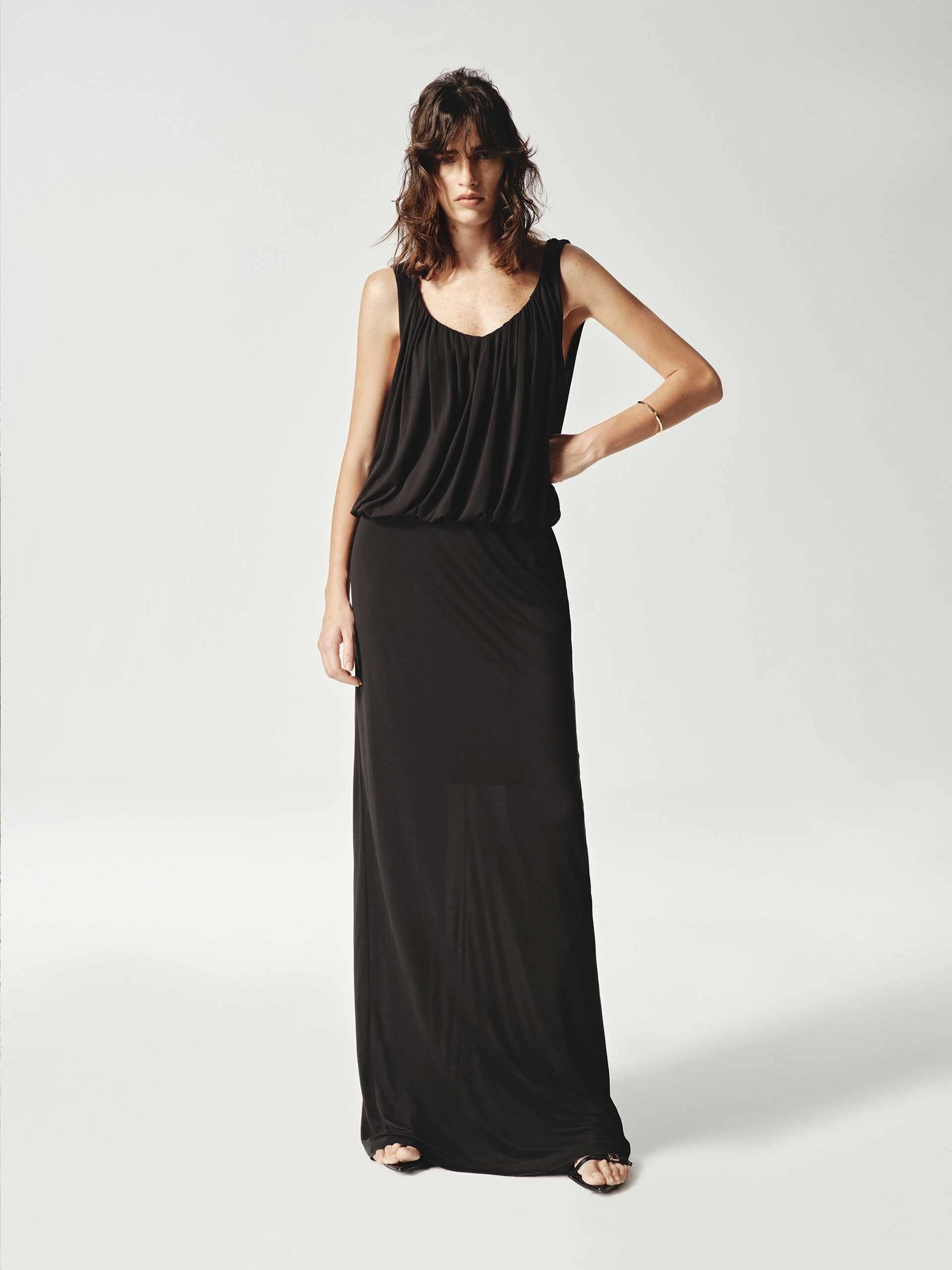 Stylish and Simple Backless Tank Dress