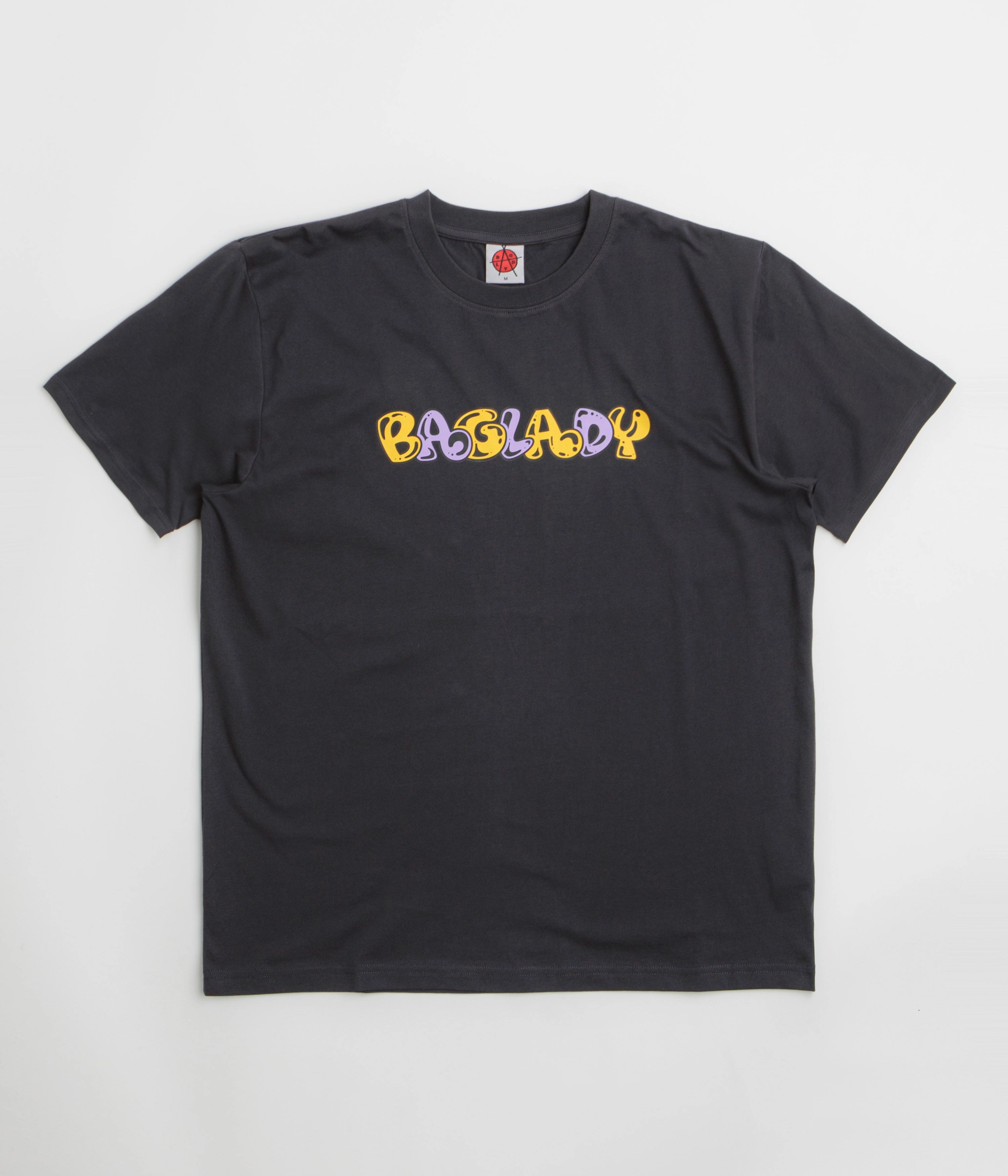 informal gathering Baglady Overthrow T-Shirt - Off Black