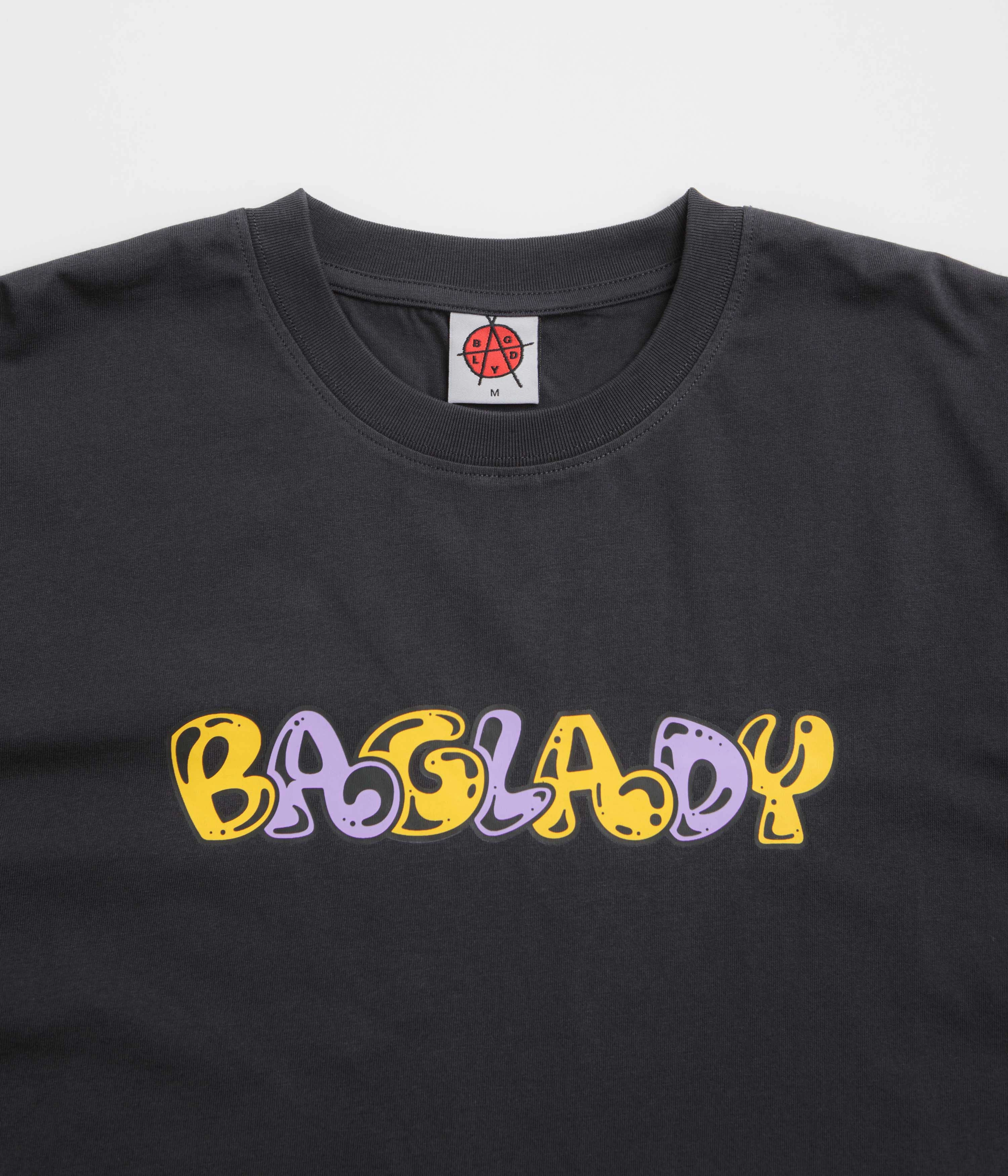 Baglady Overthrow T-Shirt - Off Black Sleek Style Basic Piece