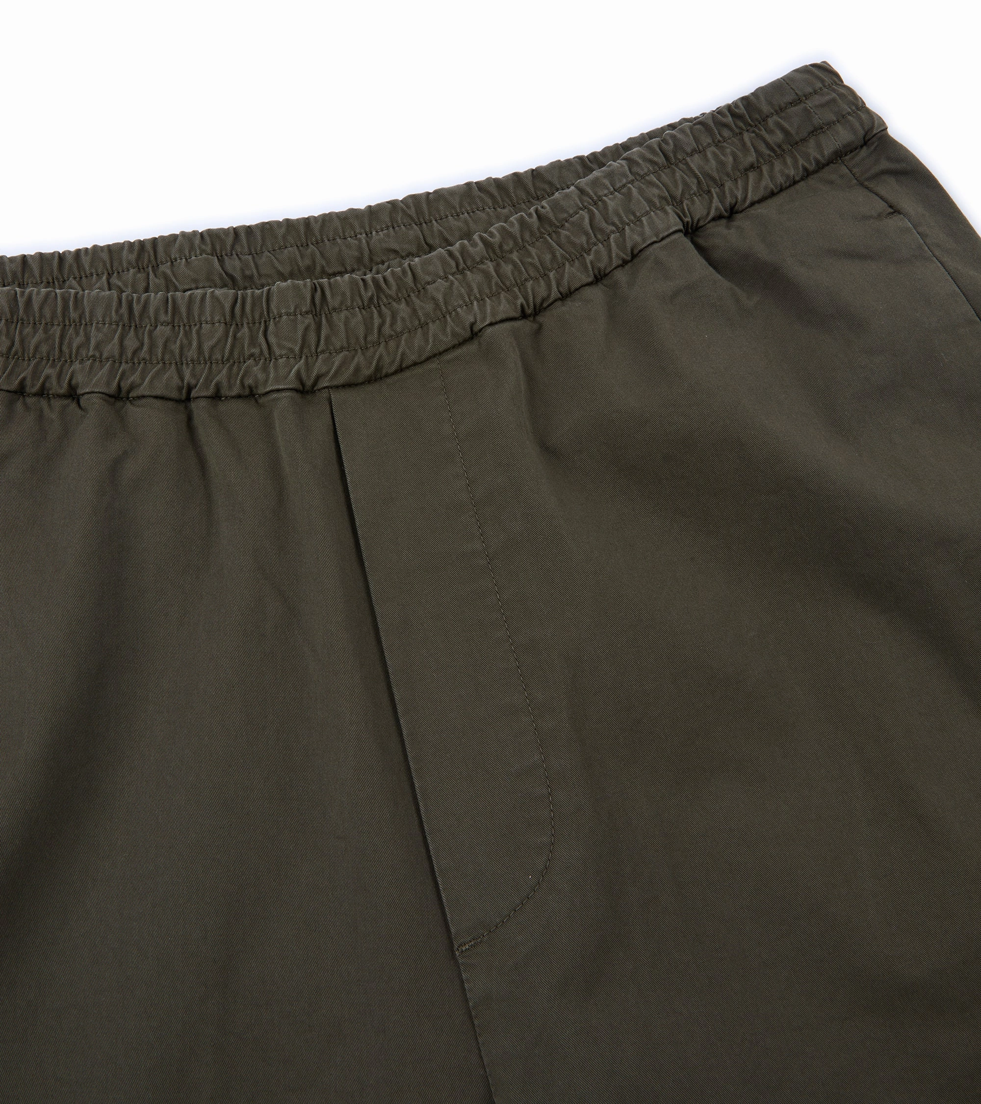 Barena Bativoga Trevo Cotton Twill Trousers: Army Layer-Friendly
