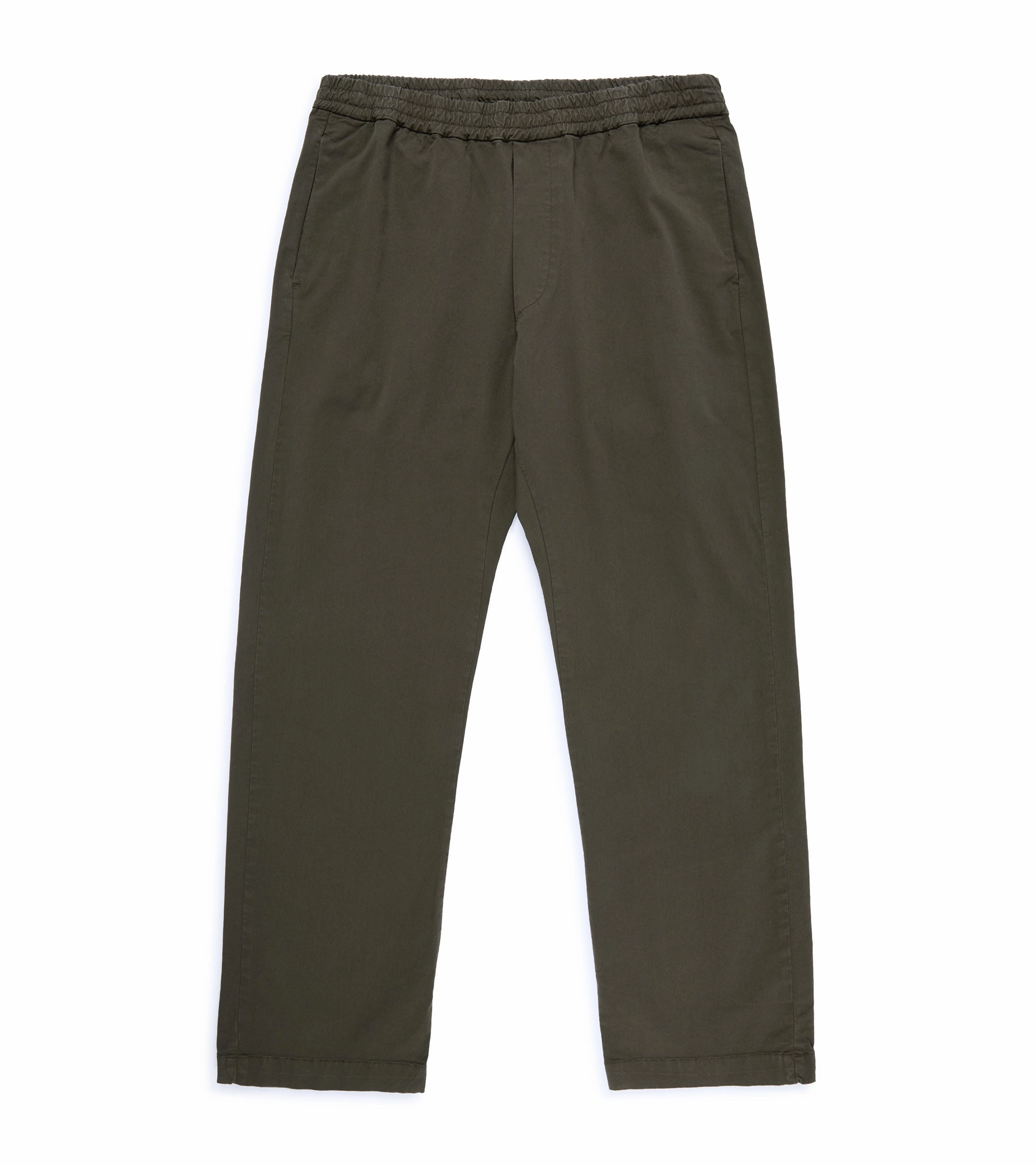 Barena Bativoga Trevo Cotton Twill Trousers: Army AbrasionGuardTape
