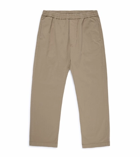 Stretch Fabric Barena Bativoga Trevo Cotton Twill Trousers: Tan