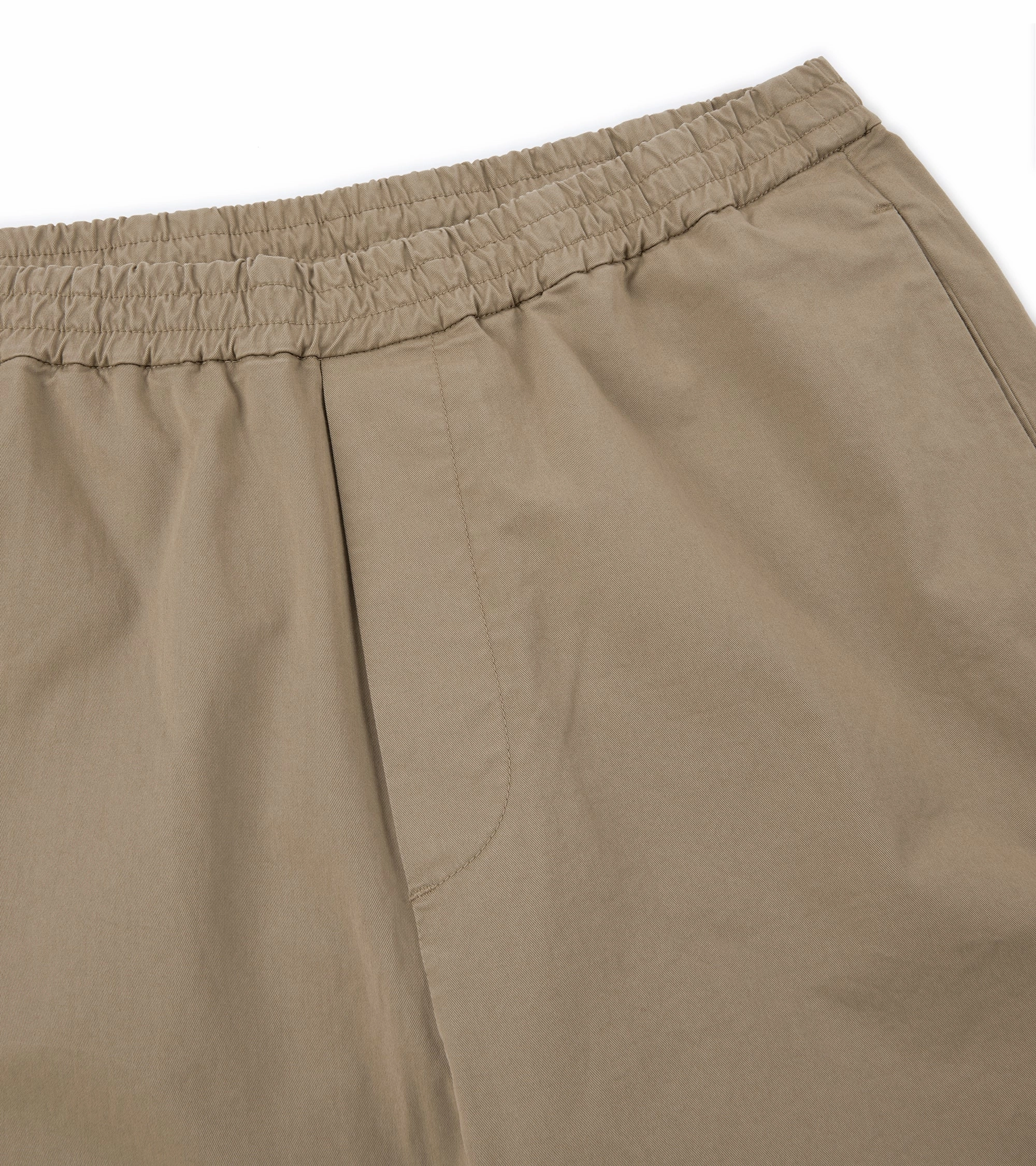 Flexible Waist Barena Bativoga Trevo Cotton Twill Trousers: Tan