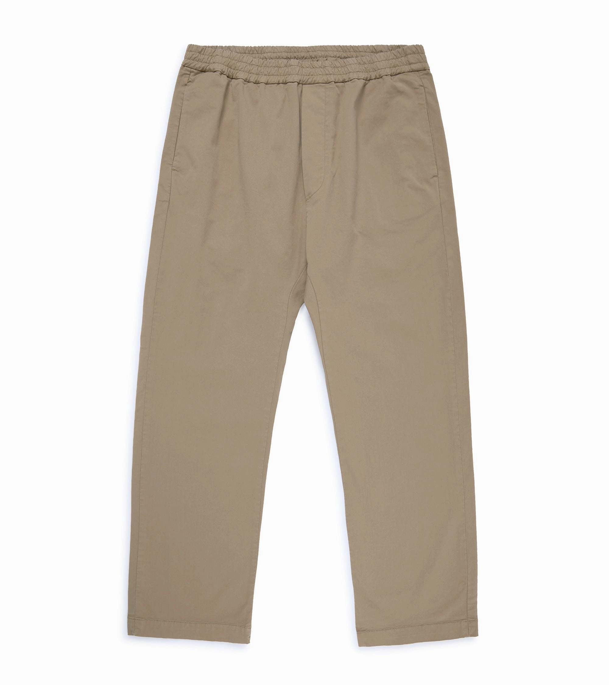 Stretch Fabric Barena Bativoga Trevo Cotton Twill Trousers: Tan