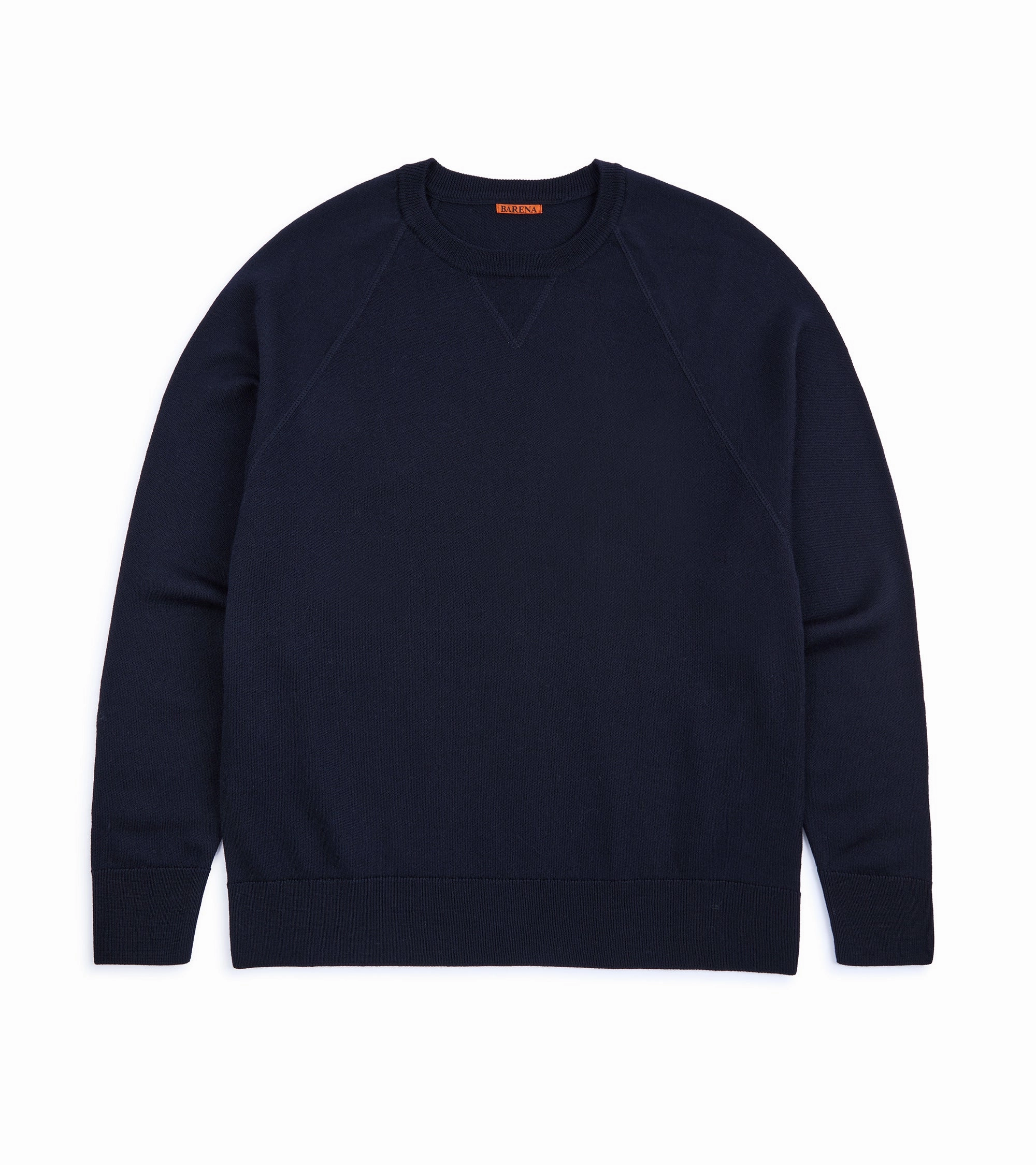 Barena Griego Basilio Merino Knit Sweatshirt: Navy Soft Knitwear Durable Fabric