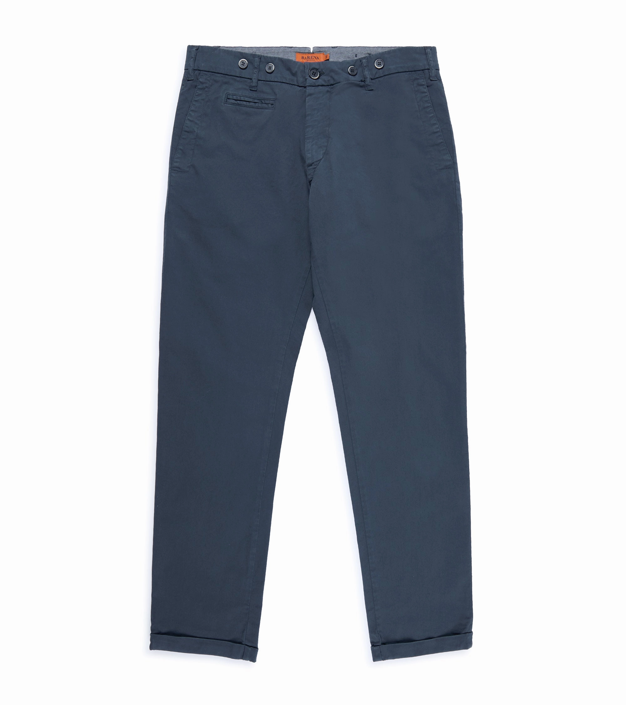 Barena Rampin Trevo Cotton Twill Trousers: Navy Mesh Comfort Fit For Movement
