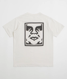 Relaxed Wearable Obey Bold Icon Face T-Shirt - Pigment Chalk