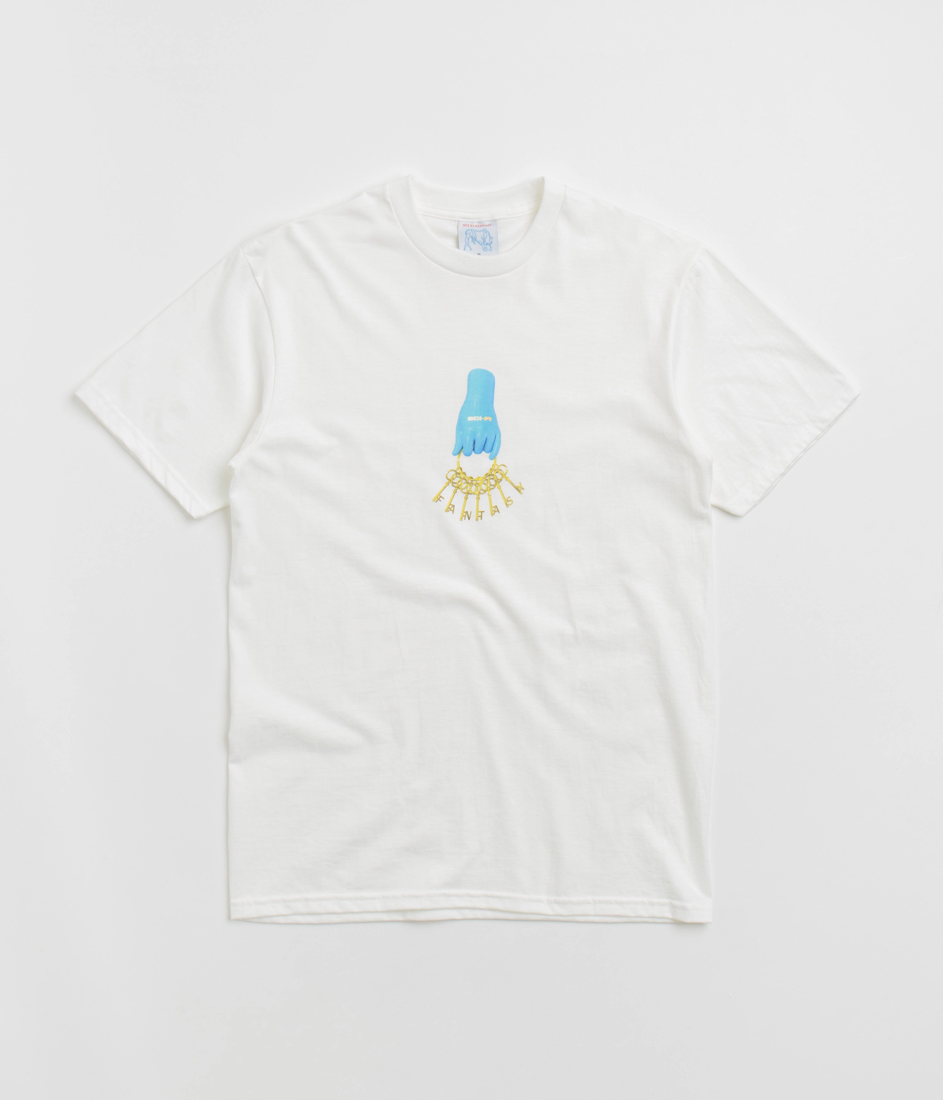MoistureWicking Sci-Fi Fantasy Keys T-Shirt - White