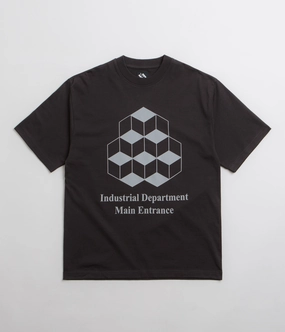 The Trilogy Tapes Industrial Department T-Shirt - Black Everyday Wearable Perfect Layer Wear