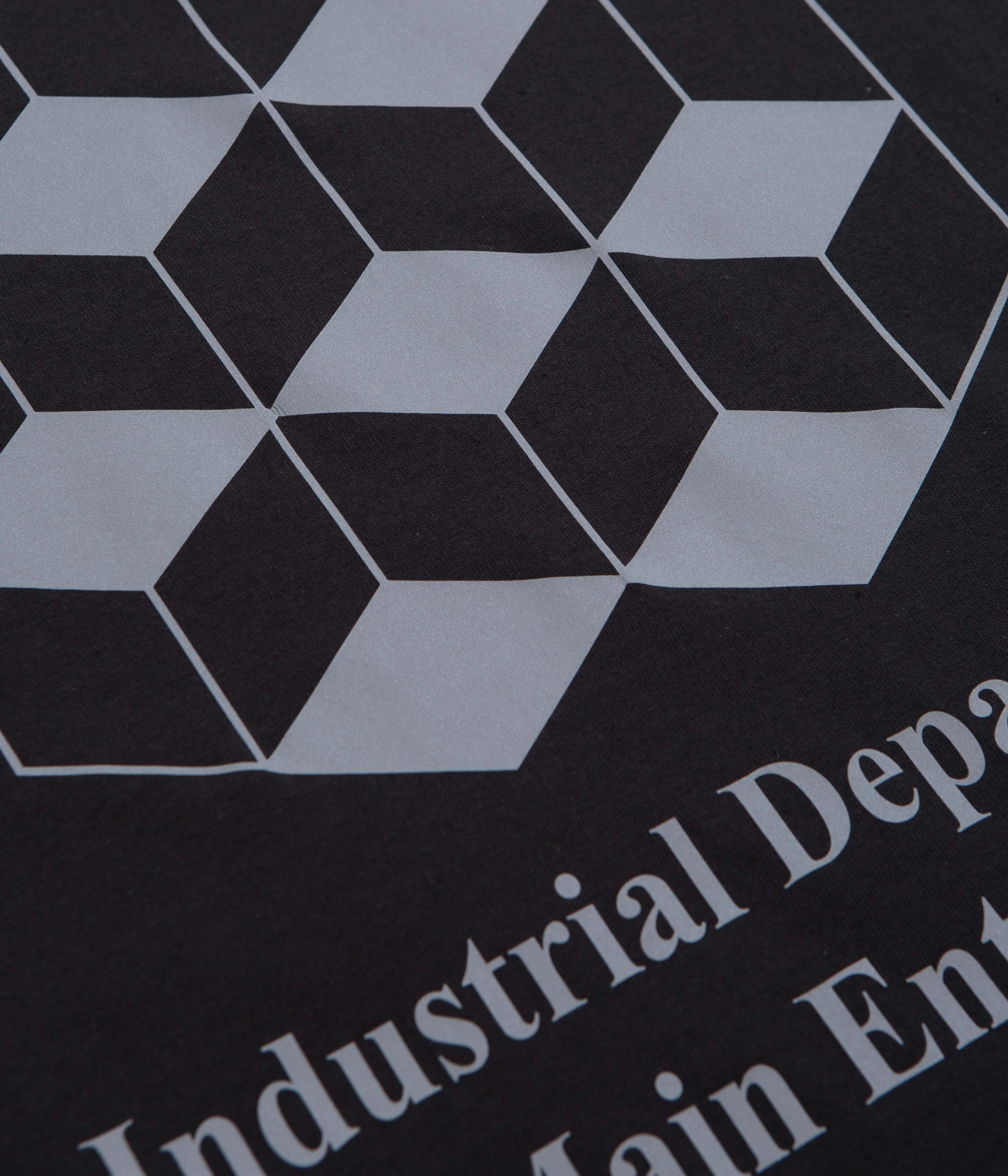 Simple Yet Cozy Layering Must-Have The Trilogy Tapes Industrial Department T-Shirt - Black