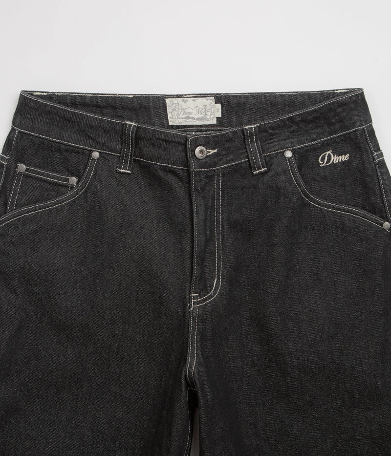 Dime Classic Denim Shorts - Black Washed meditation wear