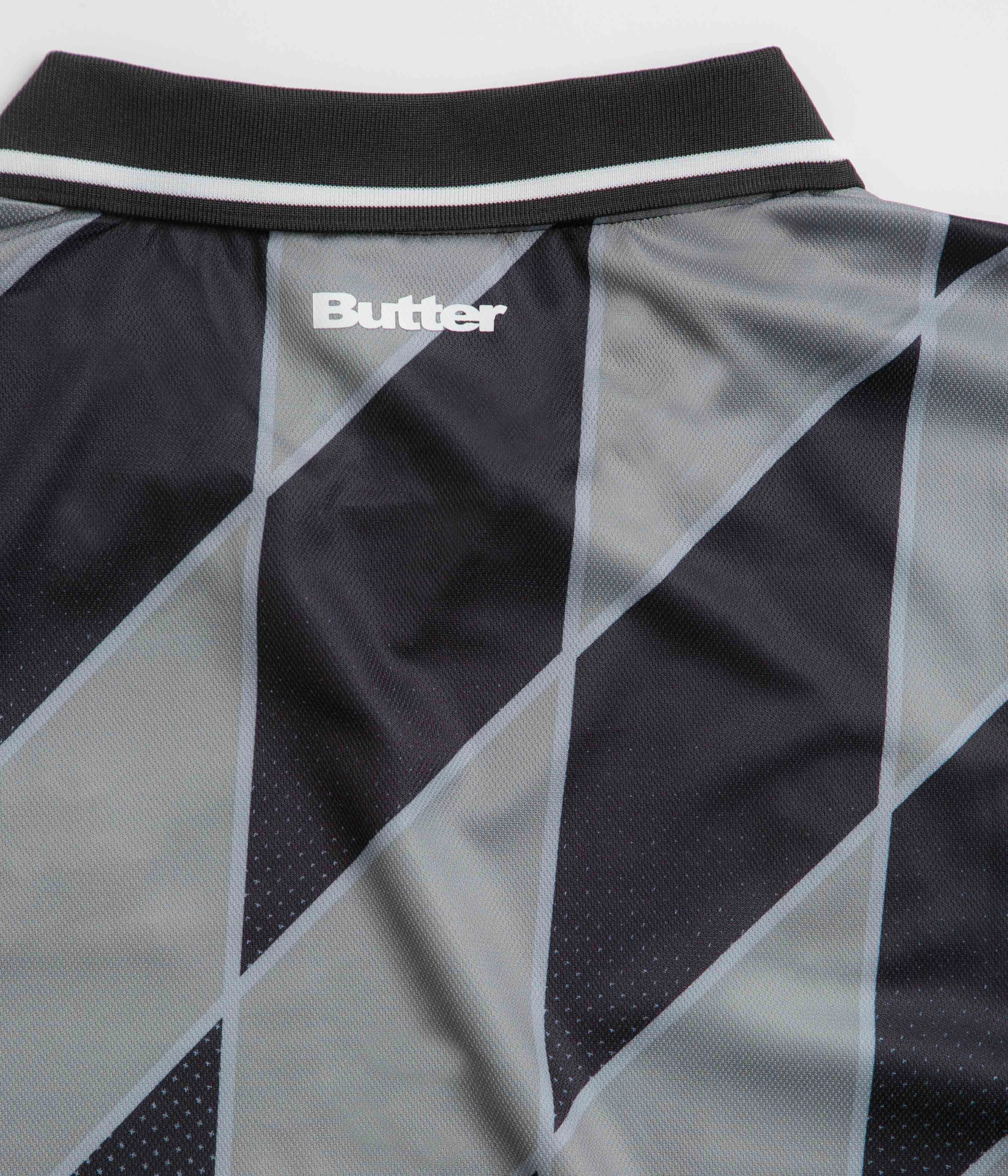 Active Trend Look Butter Goods Football Jersey - Grey / Black