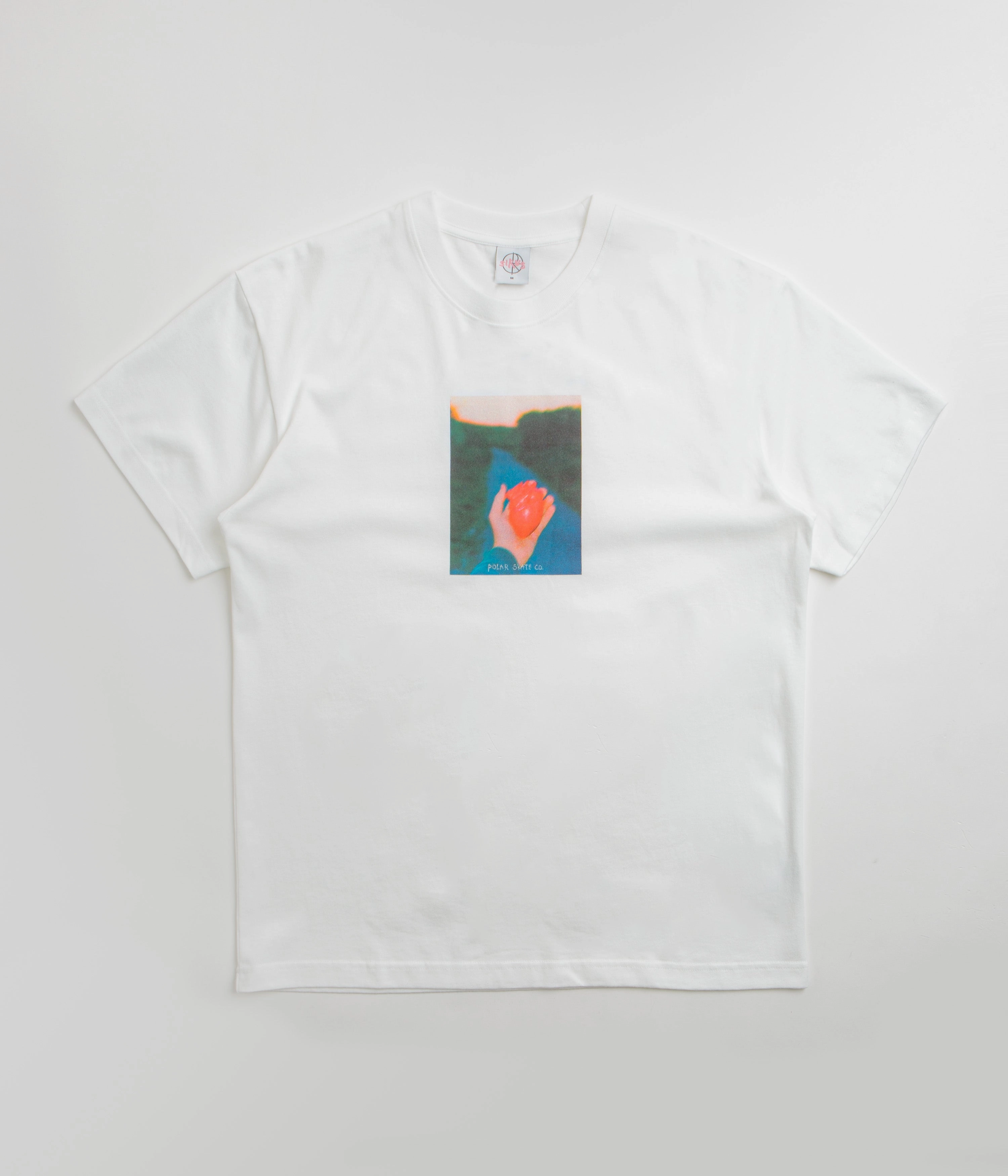funky Polar Heart in Hand T-Shirt - White