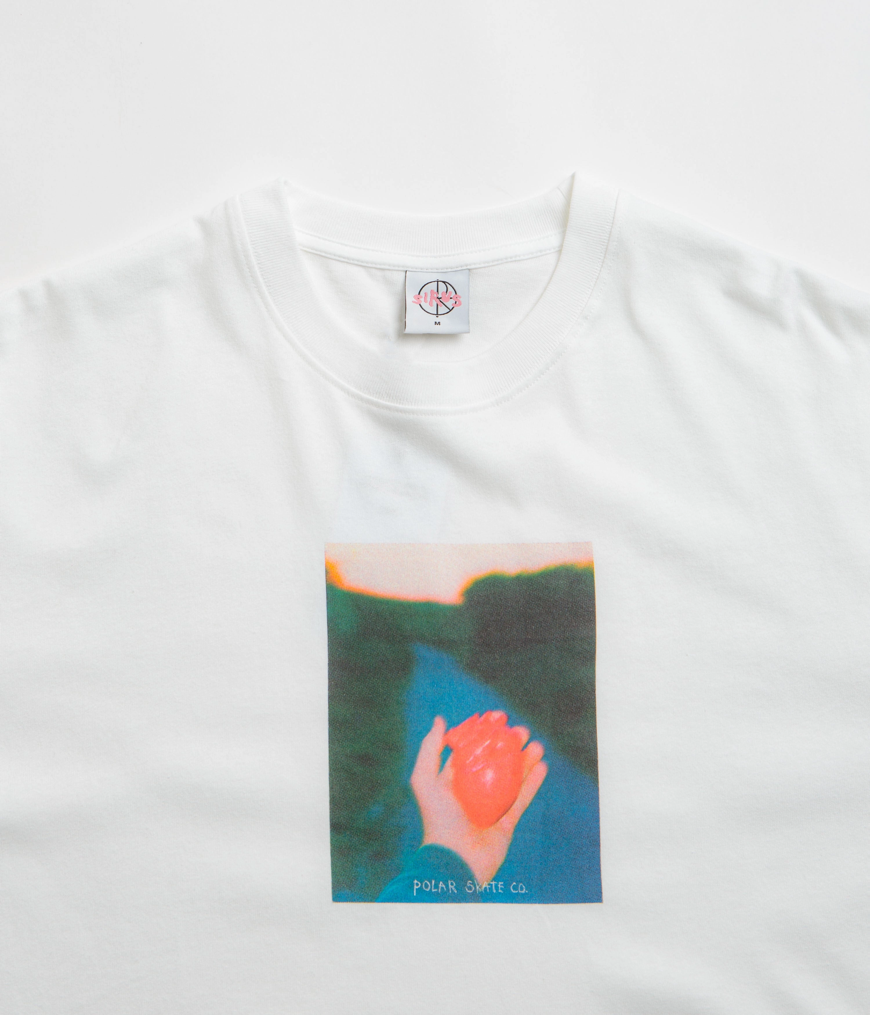 Polar Heart in Hand T-Shirt - White Street Comfort Style