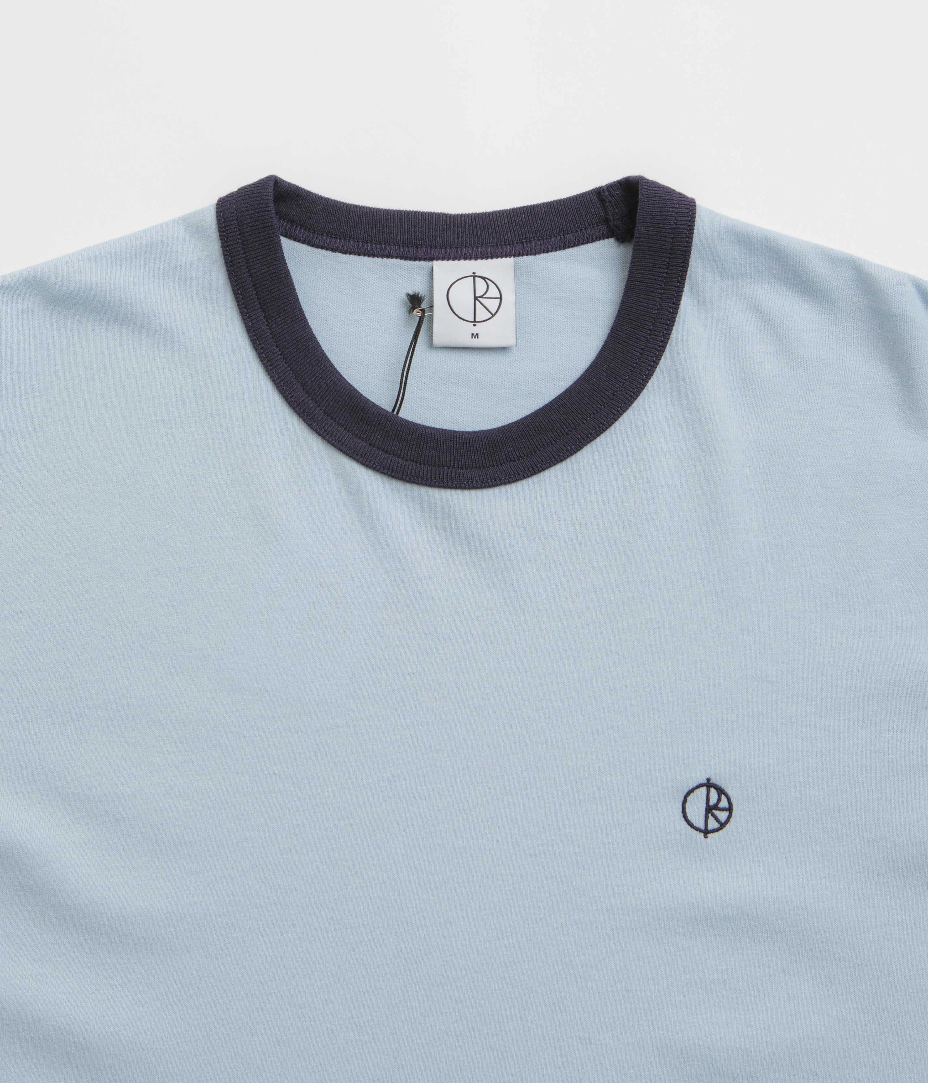 certified Polar Ringer T-Shirt - Light Blue / Navy