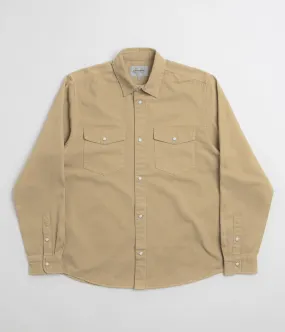 Plus Size Fit Flexible Movement Carhartt Santa Fe Shirt - Dusty Hamilton Brown