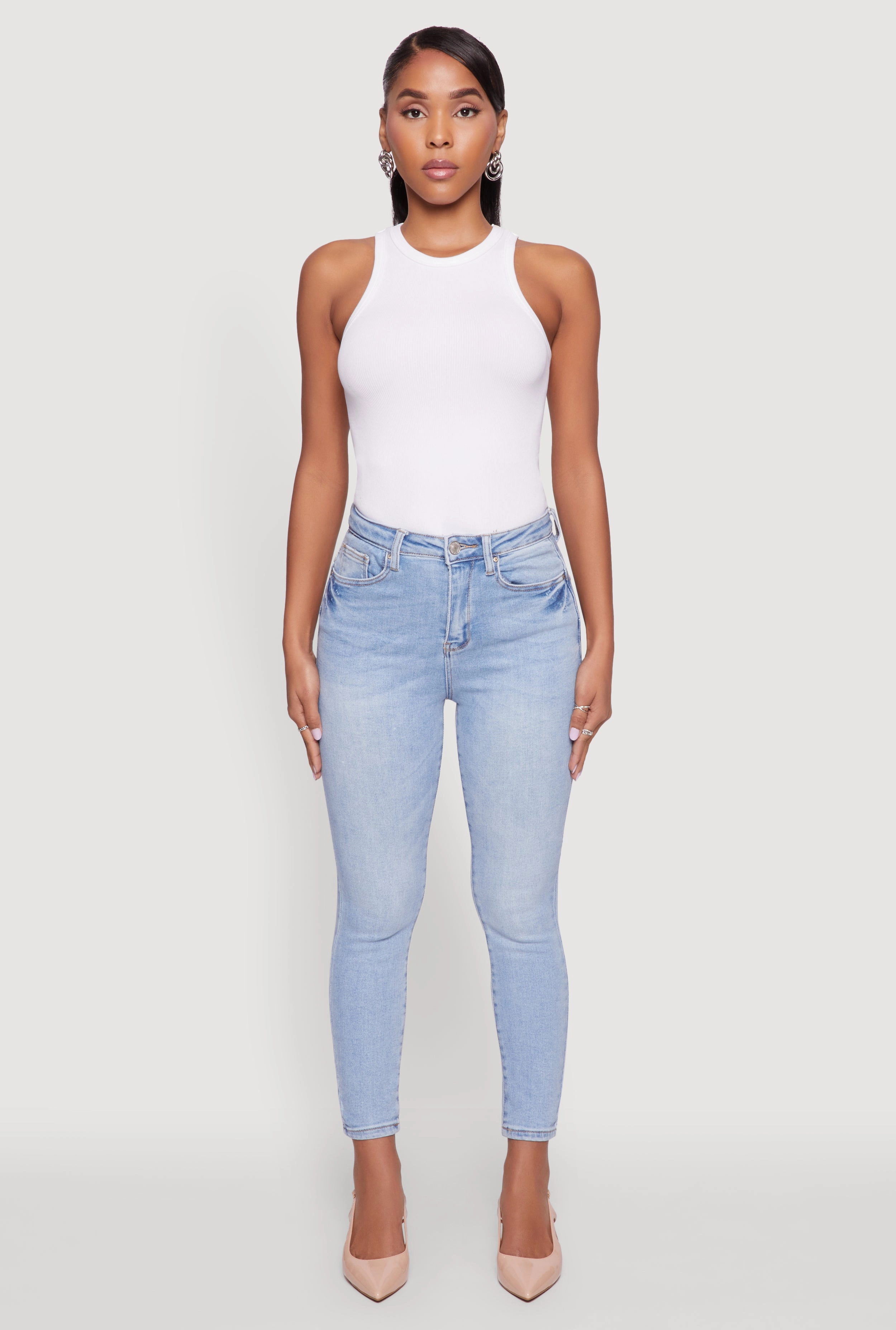 Professional Wear Urban Explorer WAX Whiskered Cropped Skinny Jeans