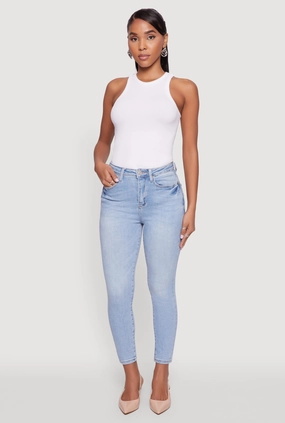 WAX Whiskered Cropped Skinny Jeans Timeless Wear