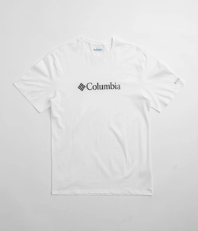 dry cleanable Columbia CSC Basic Logo Short Sleeve T-Shirt - White
