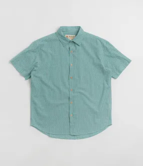Mollusk Summer Shirt - Blue Teal Stripe Outdoor Gear