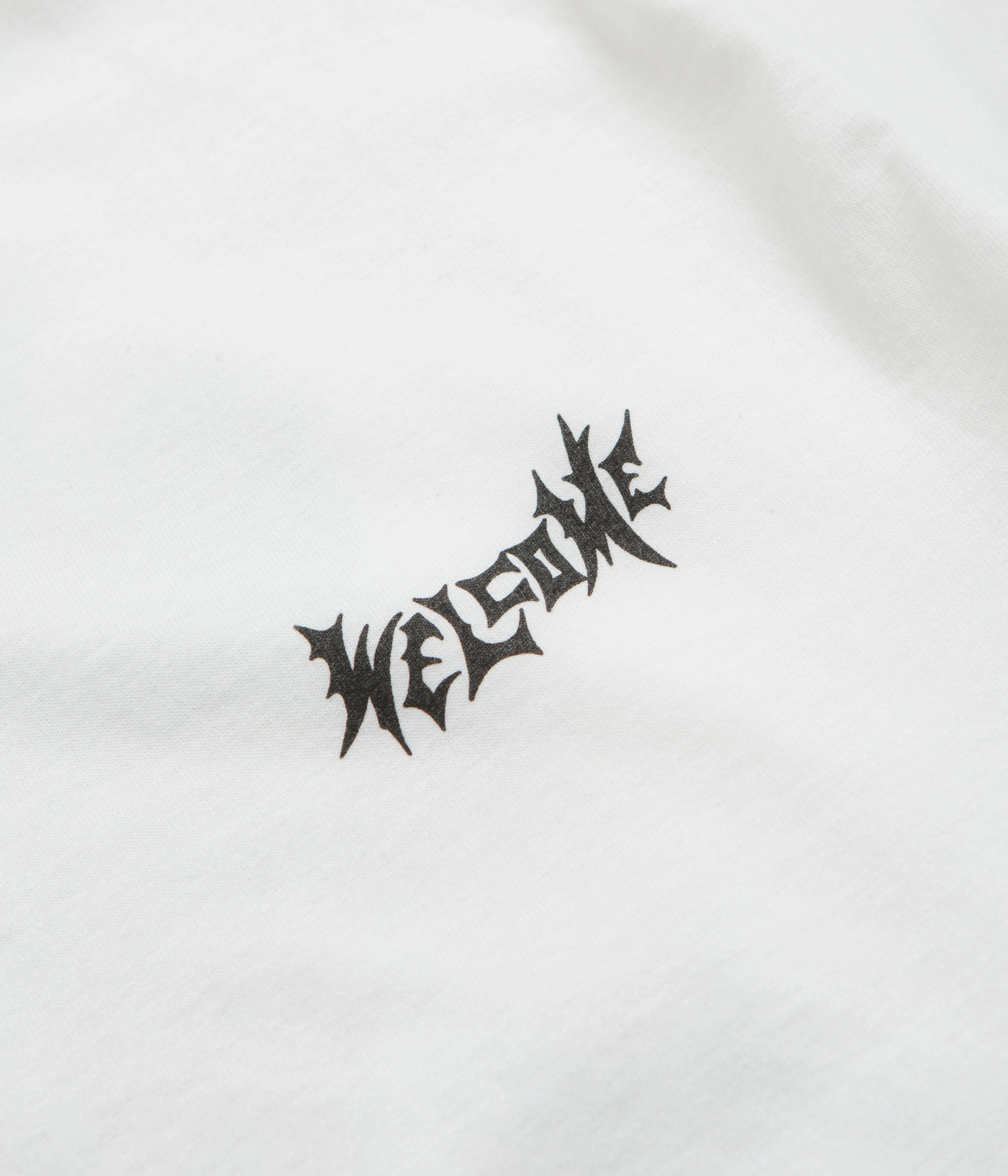 Welcome Unchained T-Shirt - White Ribbed collar