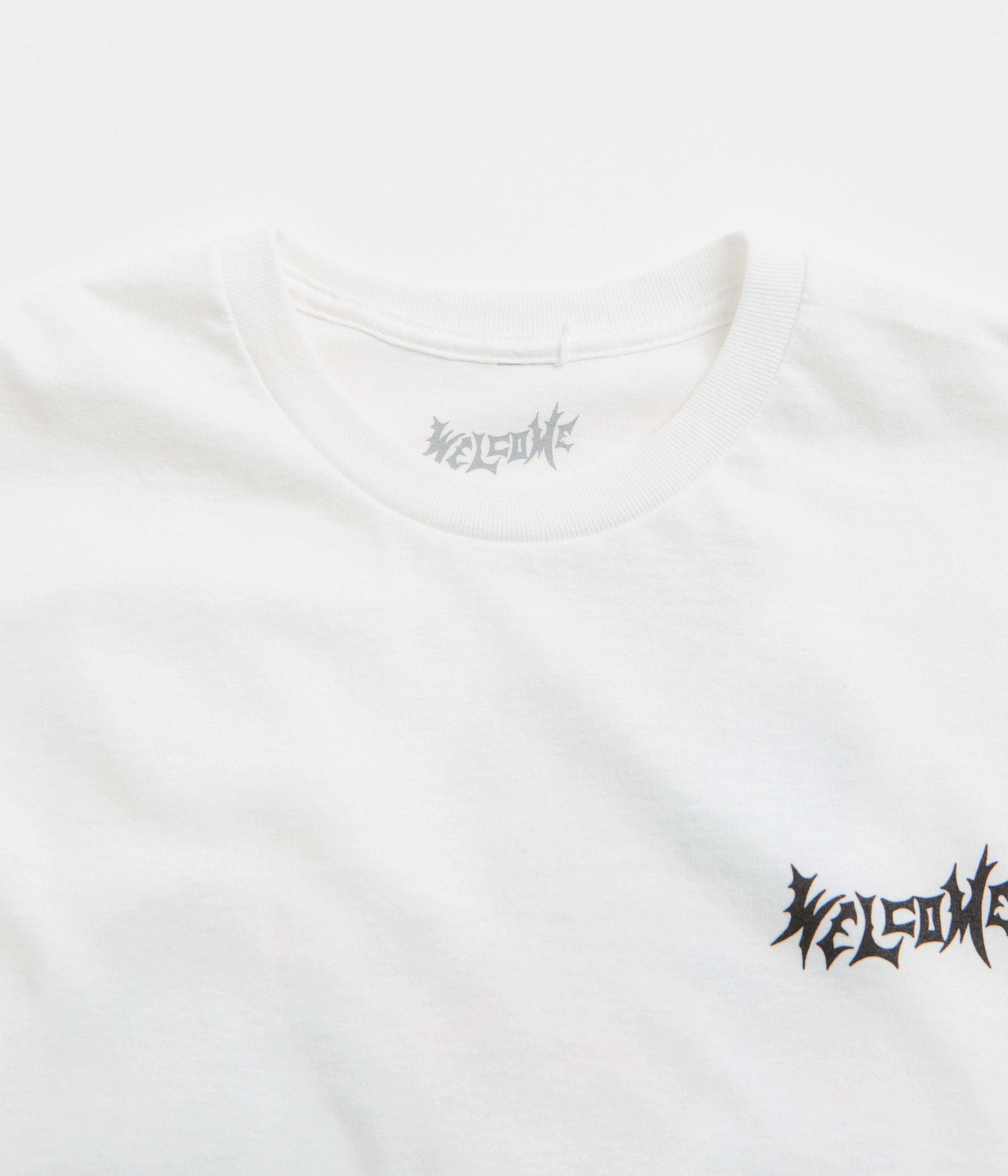 Trendy Top Durable Stitching Welcome Unchained T-Shirt - White