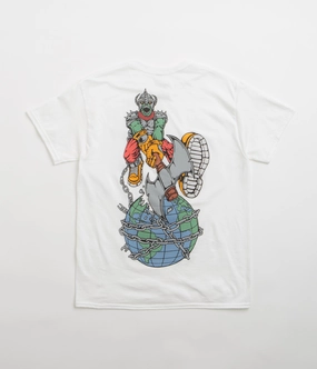 City Fashion TearResistant Fabric Welcome Unchained T-Shirt - White