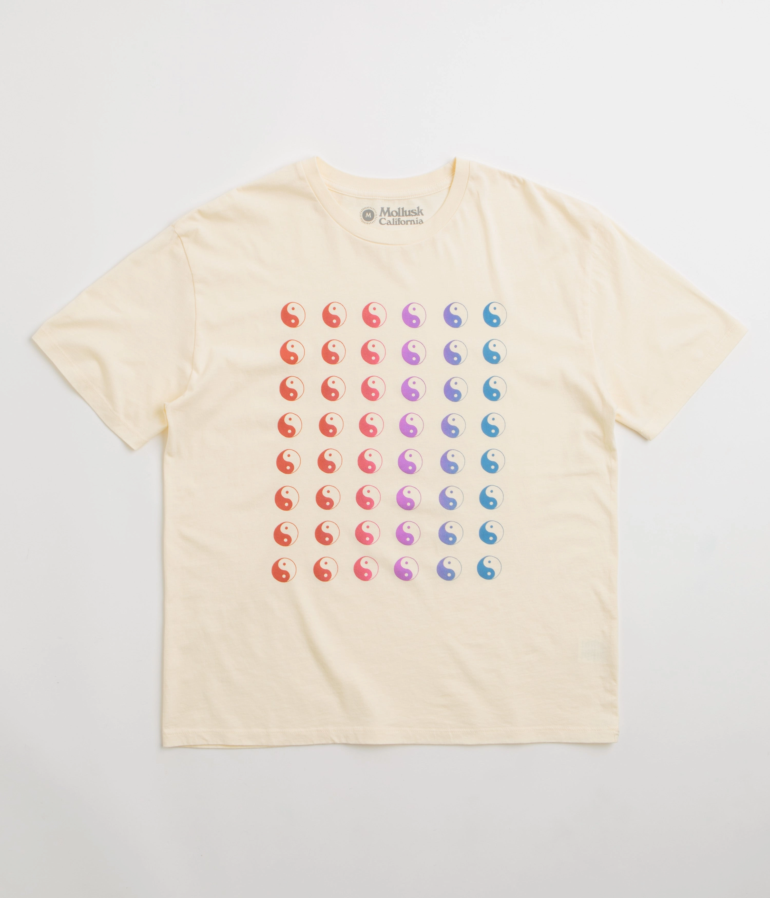 Sublimation Printed Collar Daily Favorite Mollusk Matrix T-Shirt - Super Natural