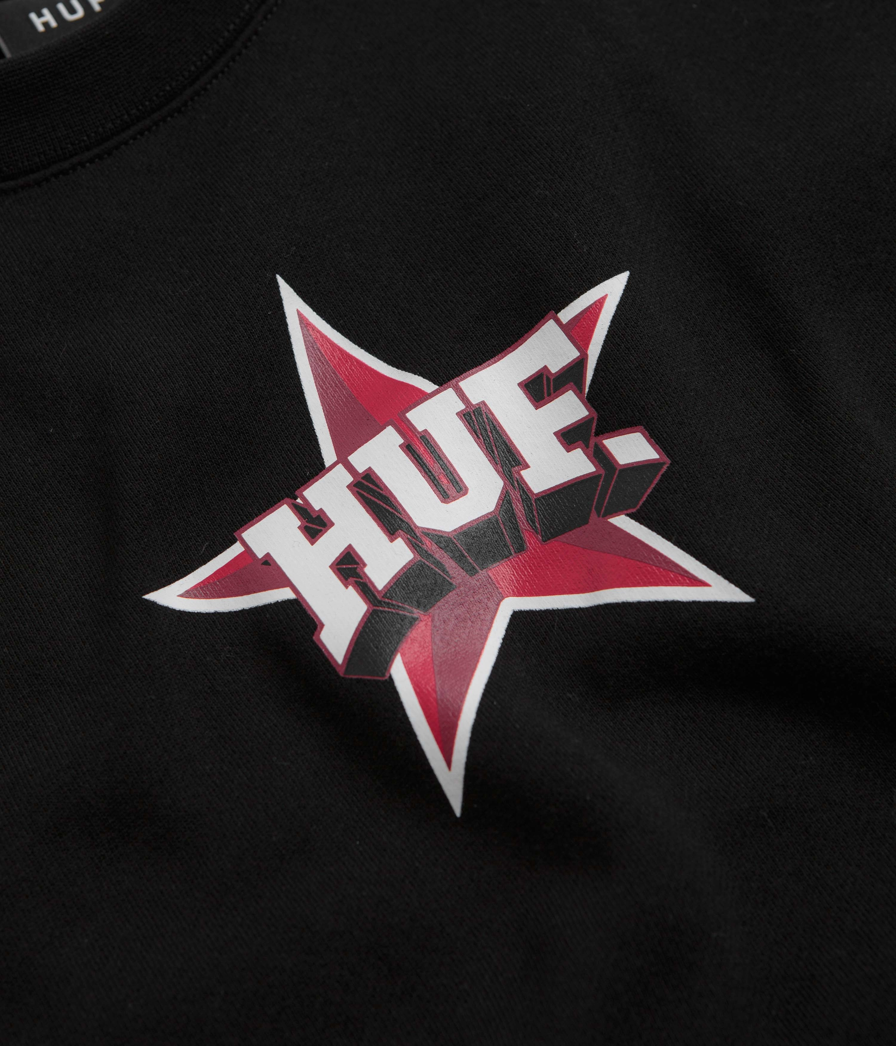 HUF All Star Crewneck Sweatshirt - Black Cozy Appeal