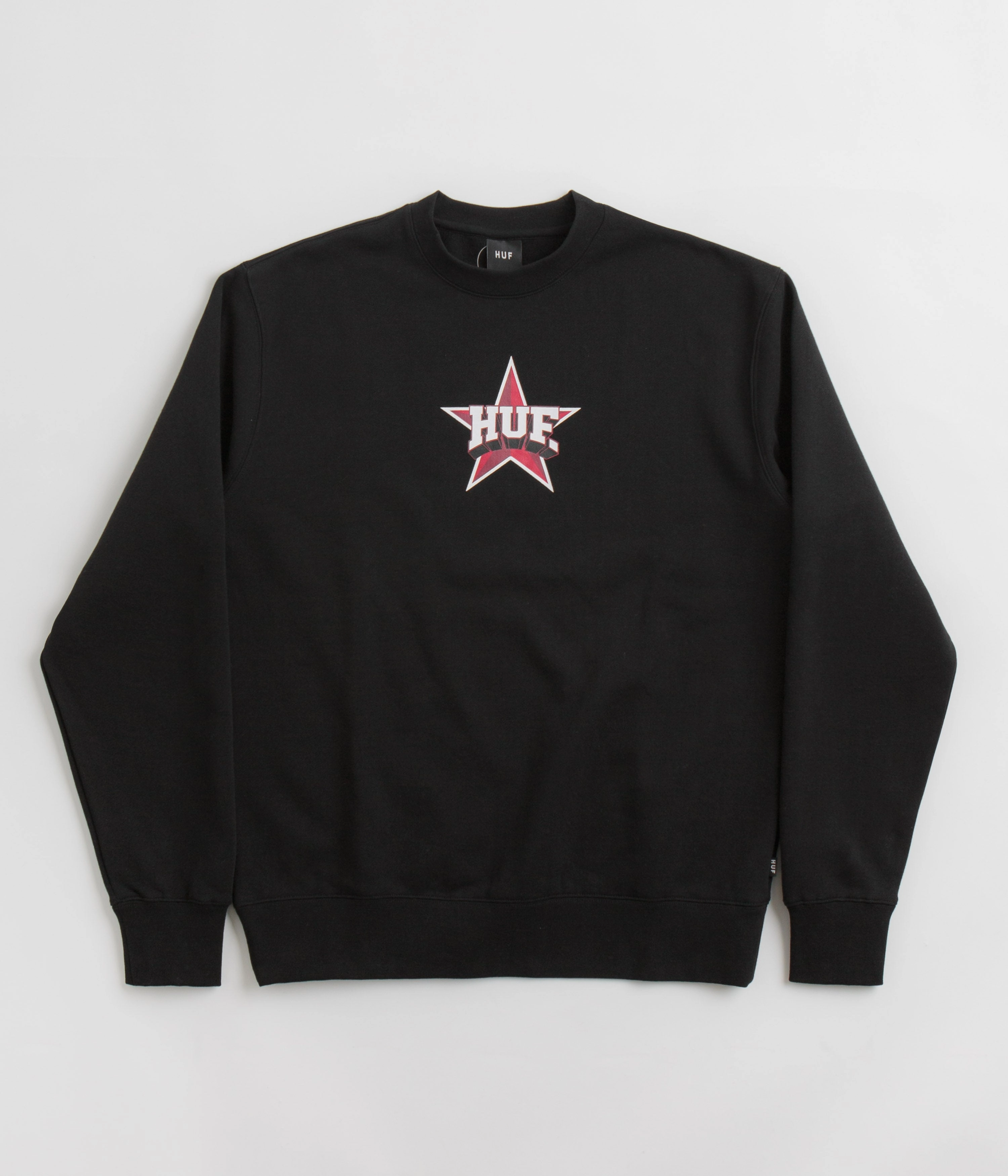 HUF All Star Crewneck Sweatshirt - Black Casual Chic