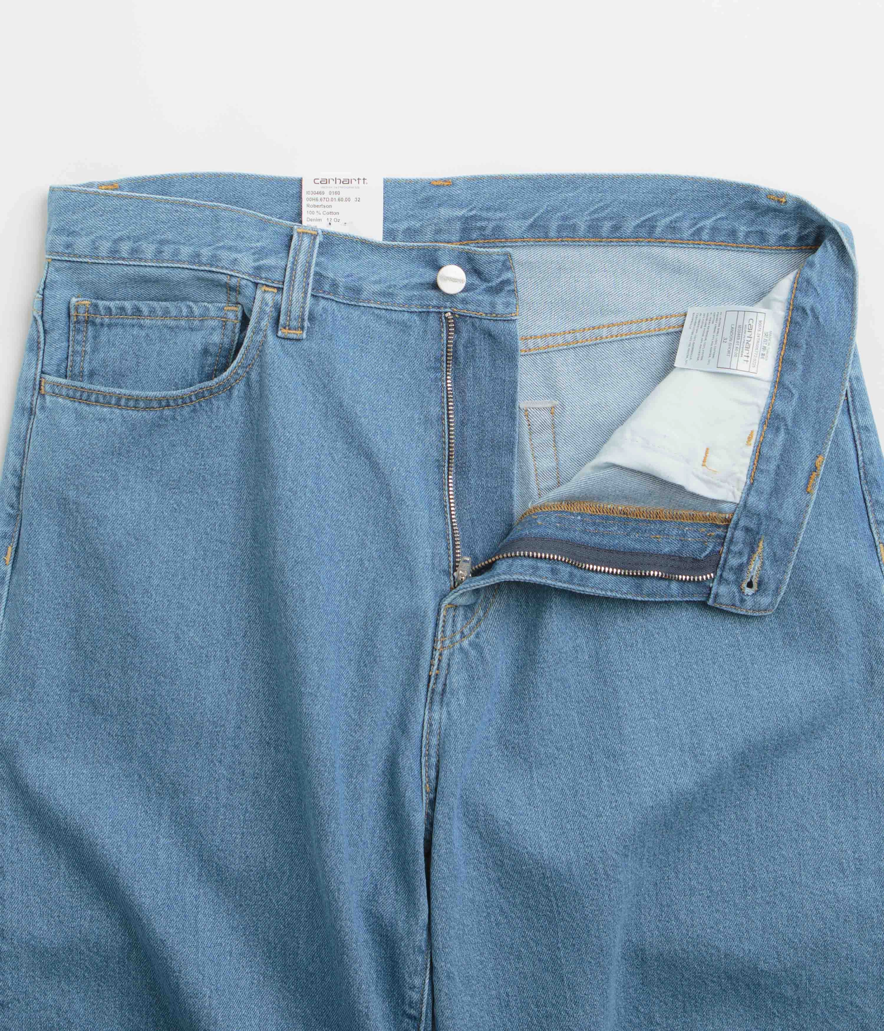 Carhartt Landon Shorts - Blue Heavy Stone Wash Bright Hues Odor Control Technology