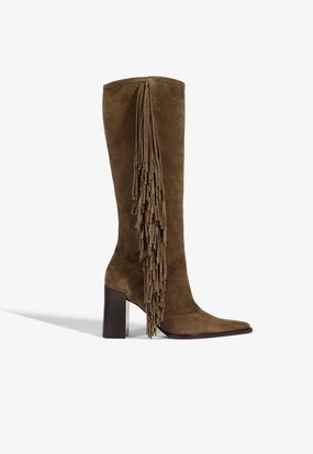 Raffaela Up West Suede Boot Sleek Sandals Sexy High Heels