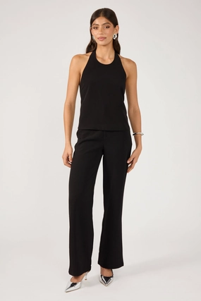 Perfect Stranger Fay High Rise Tailored Pant Black QuickReleaseBuckle