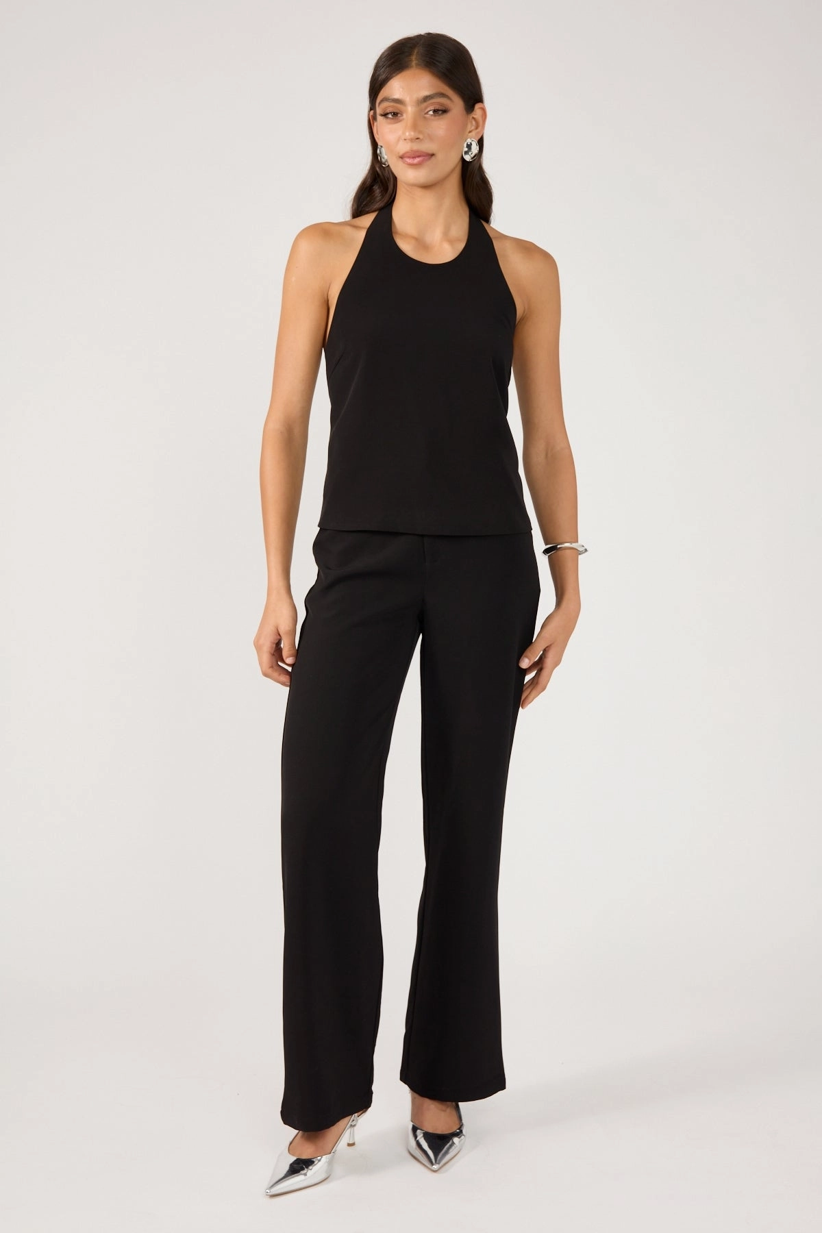 Perfect Stranger Fay High Rise Tailored Pant Black QuickReleaseBuckle