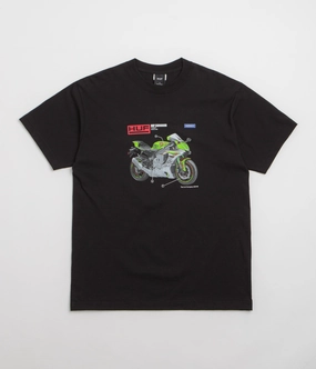 HUF 420 CC T-Shirt - Black Classic Crew Neck Comfy and Versatile
