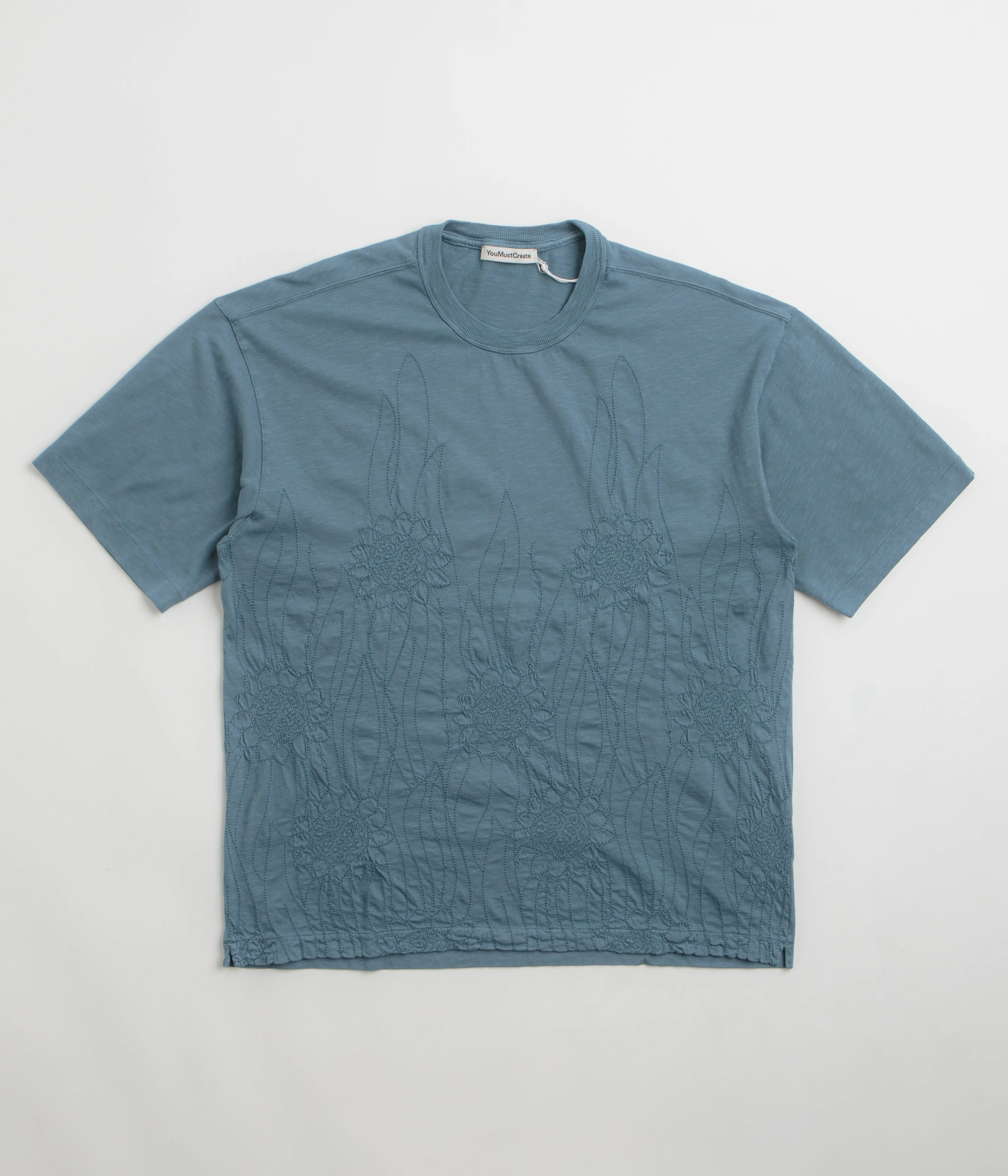 YMC Sunflower Triple T-Shirt - Blue Steel Chic Look