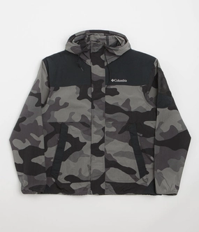 Weatherproof Zipper Closure TemperatureRegulating Columbia Challenger II Novelty Windbreaker Jacket - Black Mod Camo / Black