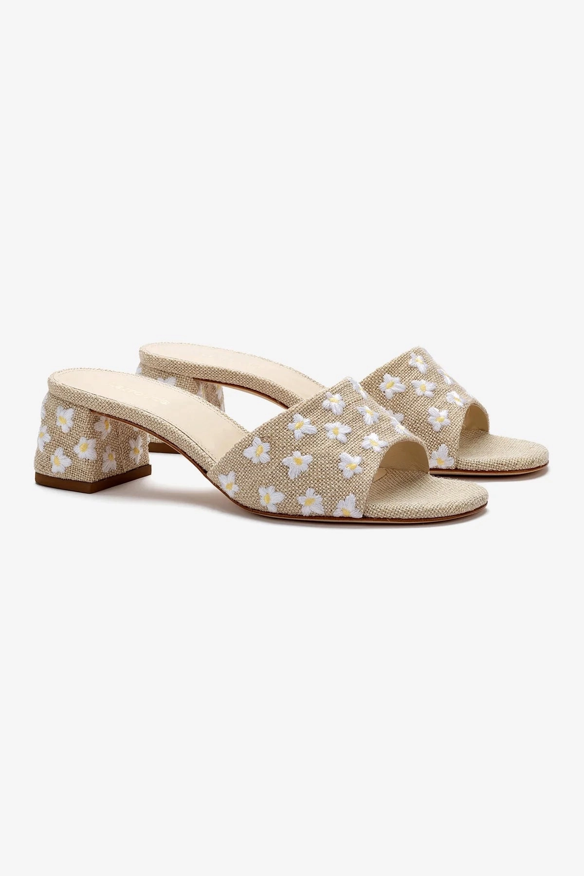Island Time Brigitte Mule In Raw Linen