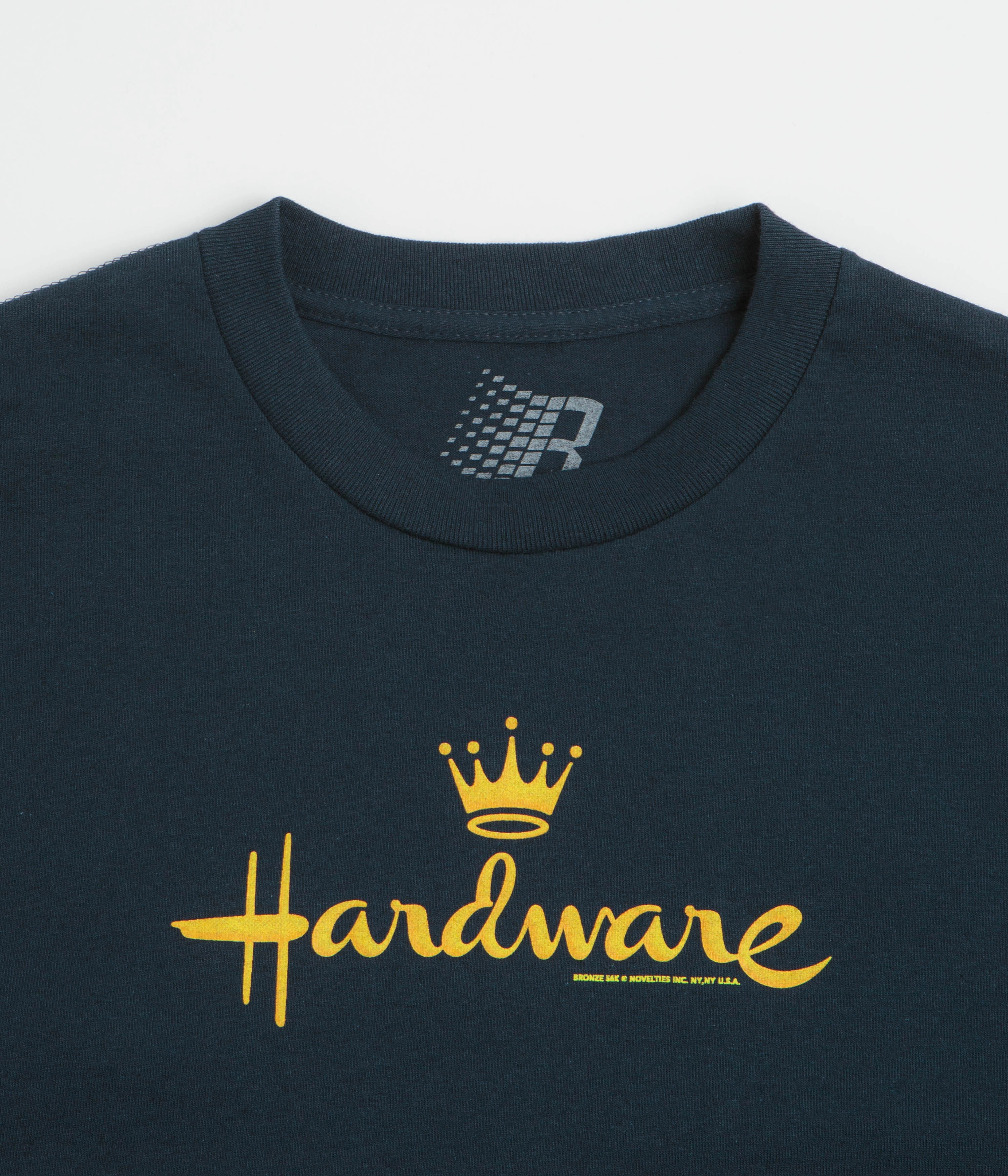 Bronze 56K Ballmark T-Shirt - Navy Relaxed Armhole Cut Essential layering piece