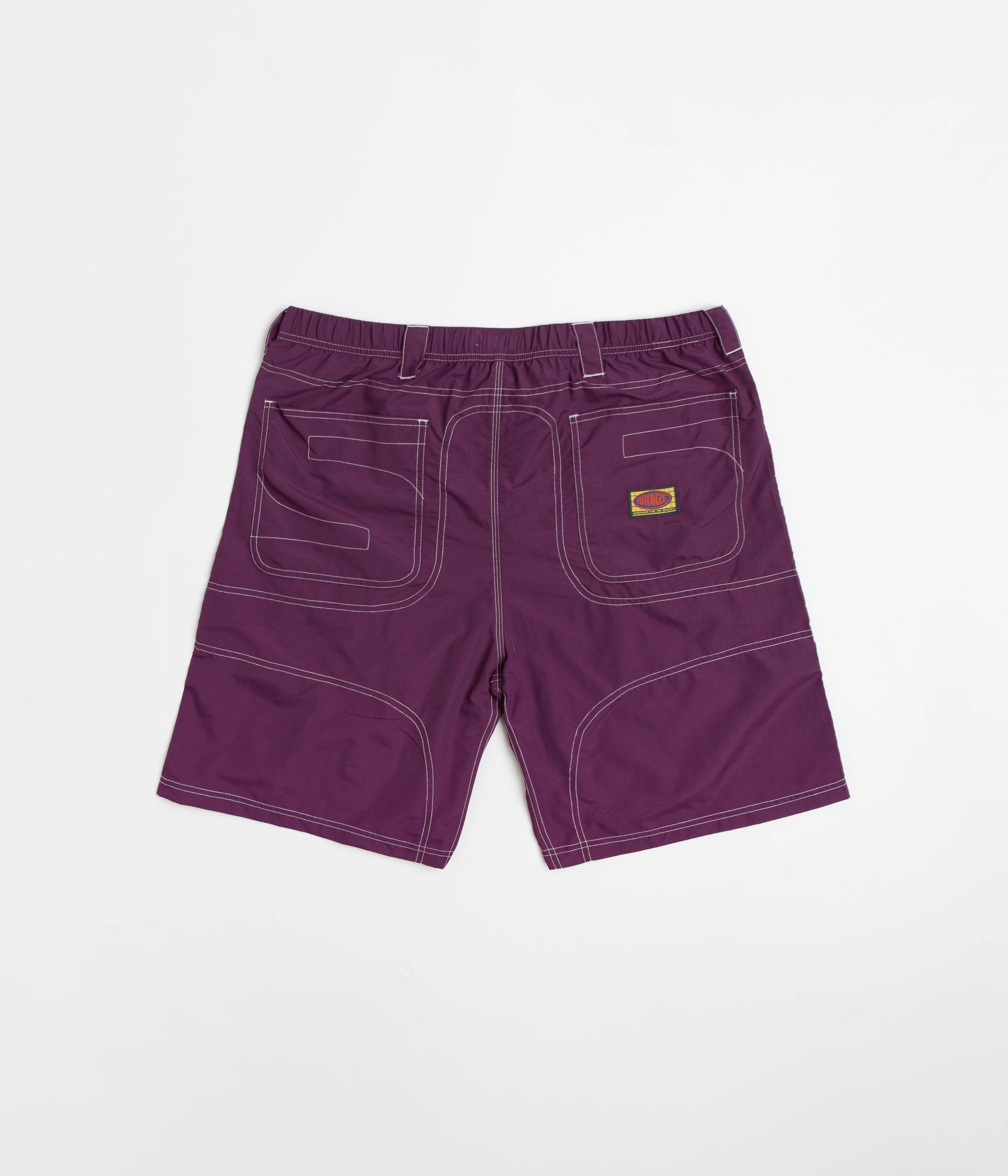 RollUpFasten Tennis shorts Bronze 56K Double Knee Shorts - Eggplant
