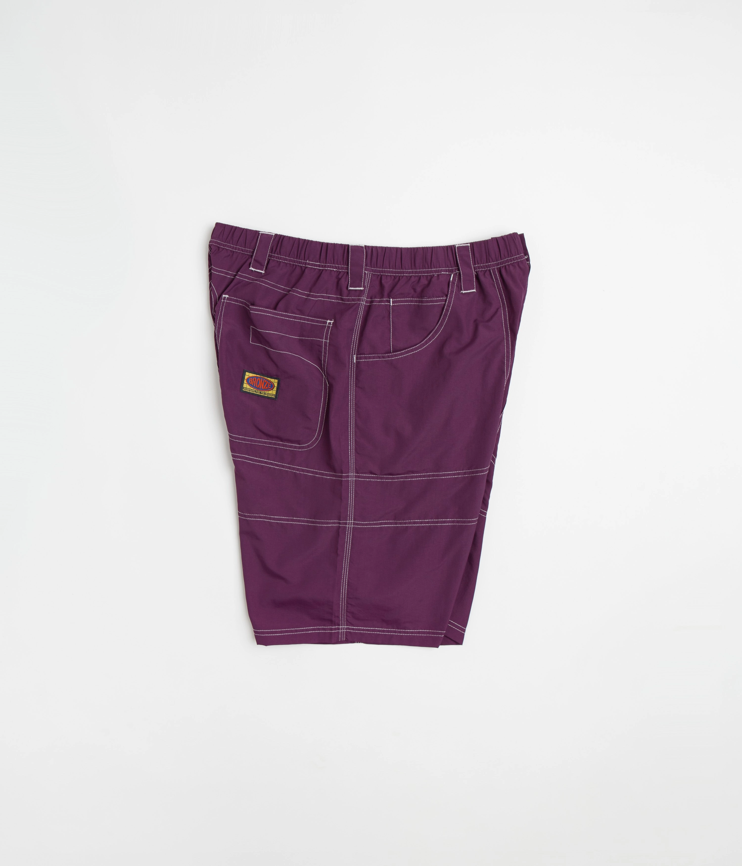 Bronze 56K Double Knee Shorts - Eggplant Chill Comfort Fit