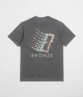Bronze 56K Rust Logo T-Shirt - Black Holiday Trend