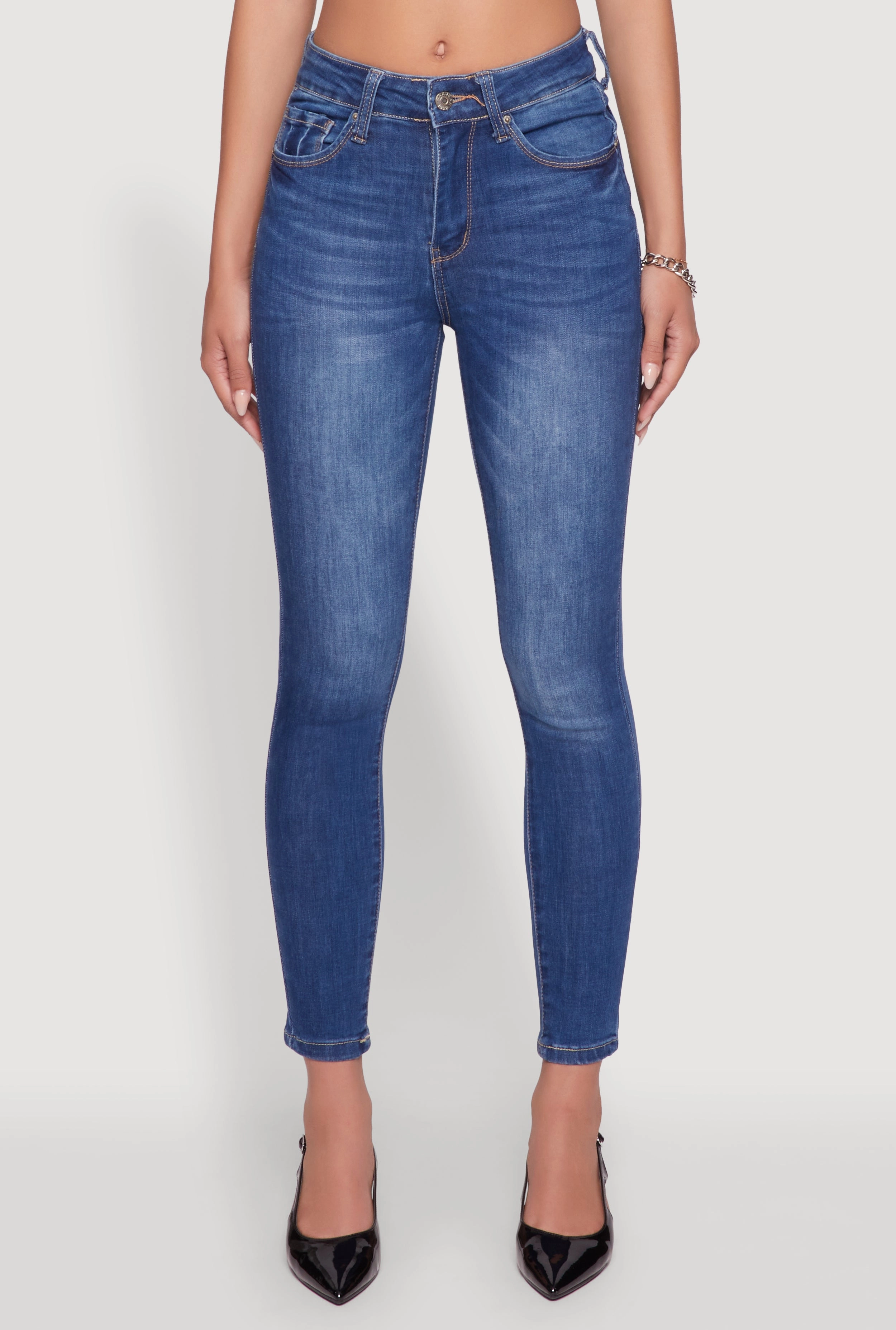 Chill Outfit Streetwear Fan Holiday Vibes WAX Five Pocket Solid Skinny Jeans