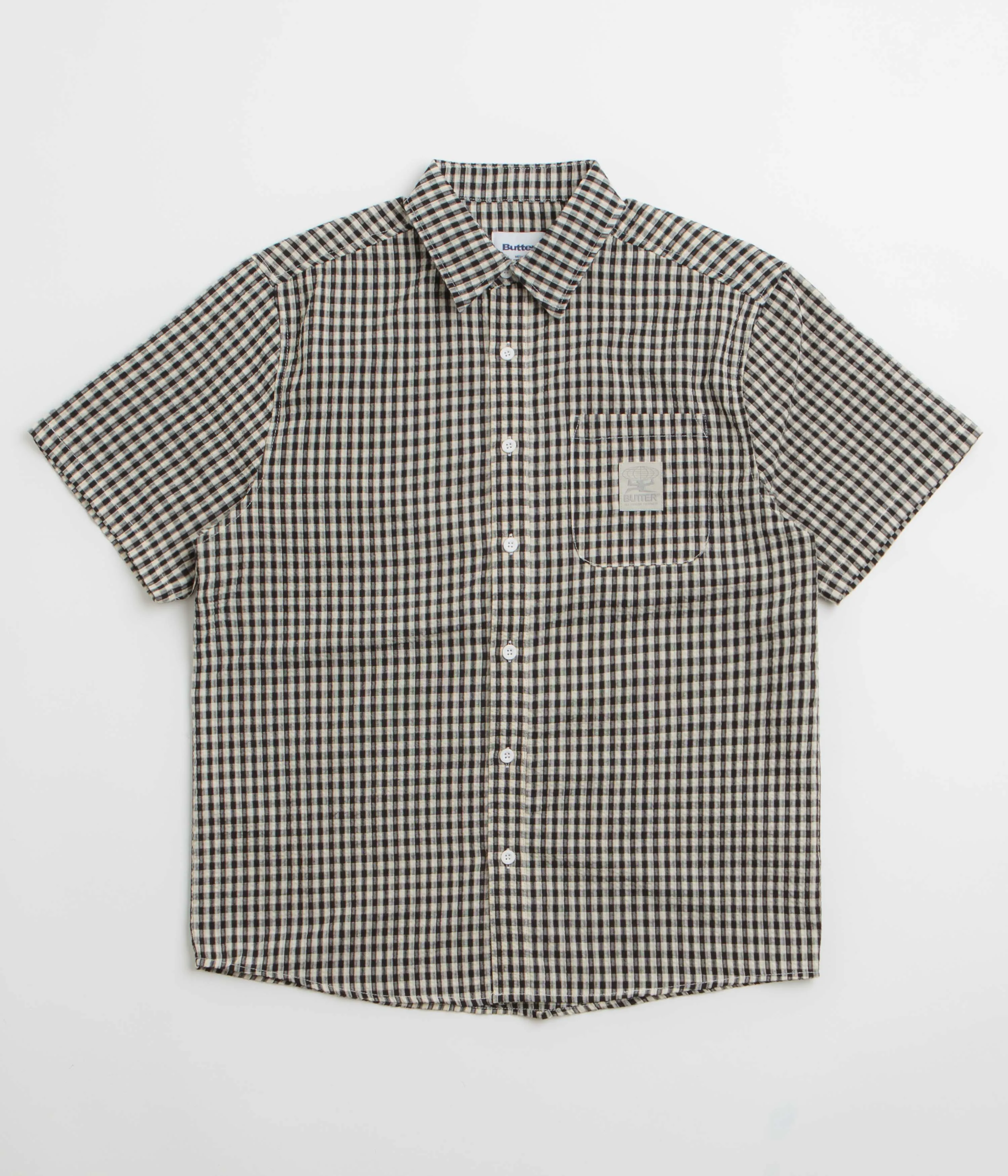 Tailored Cut Spring Break Butter Goods Equipment Short Sleeve Shirt - Black