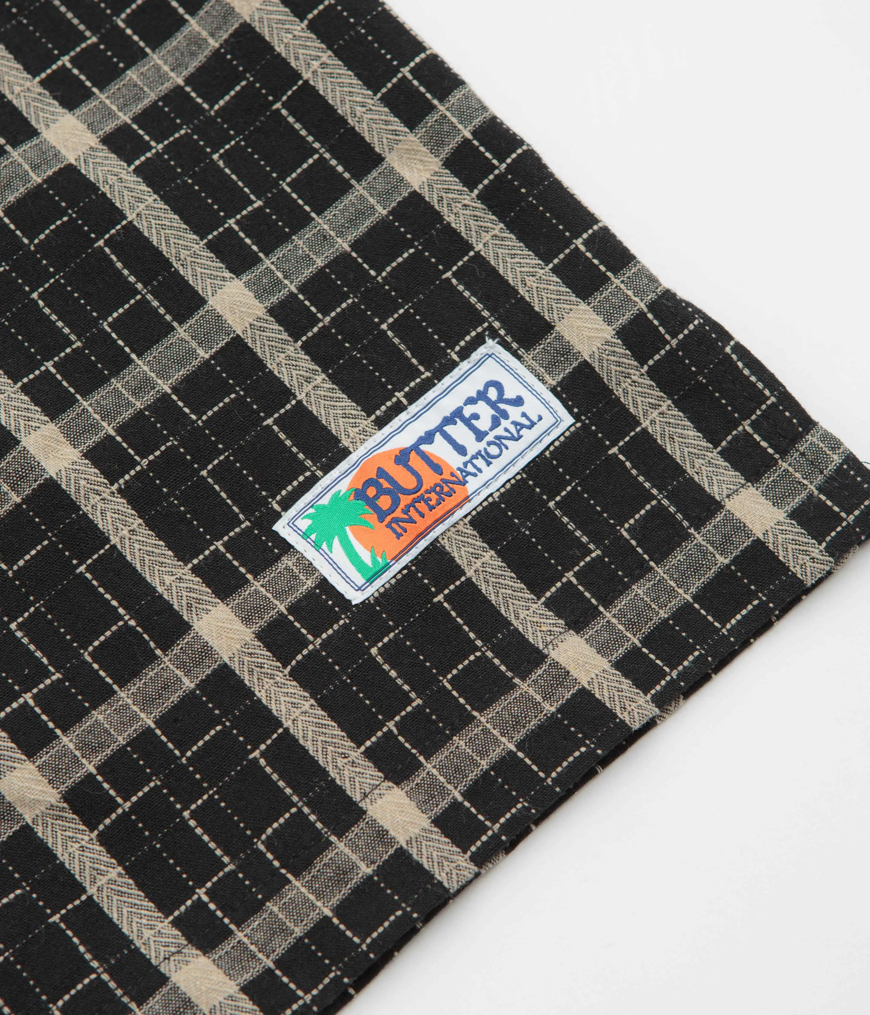 Butter Goods Vacation Short Sleeve Shirt - Black Holiday Style