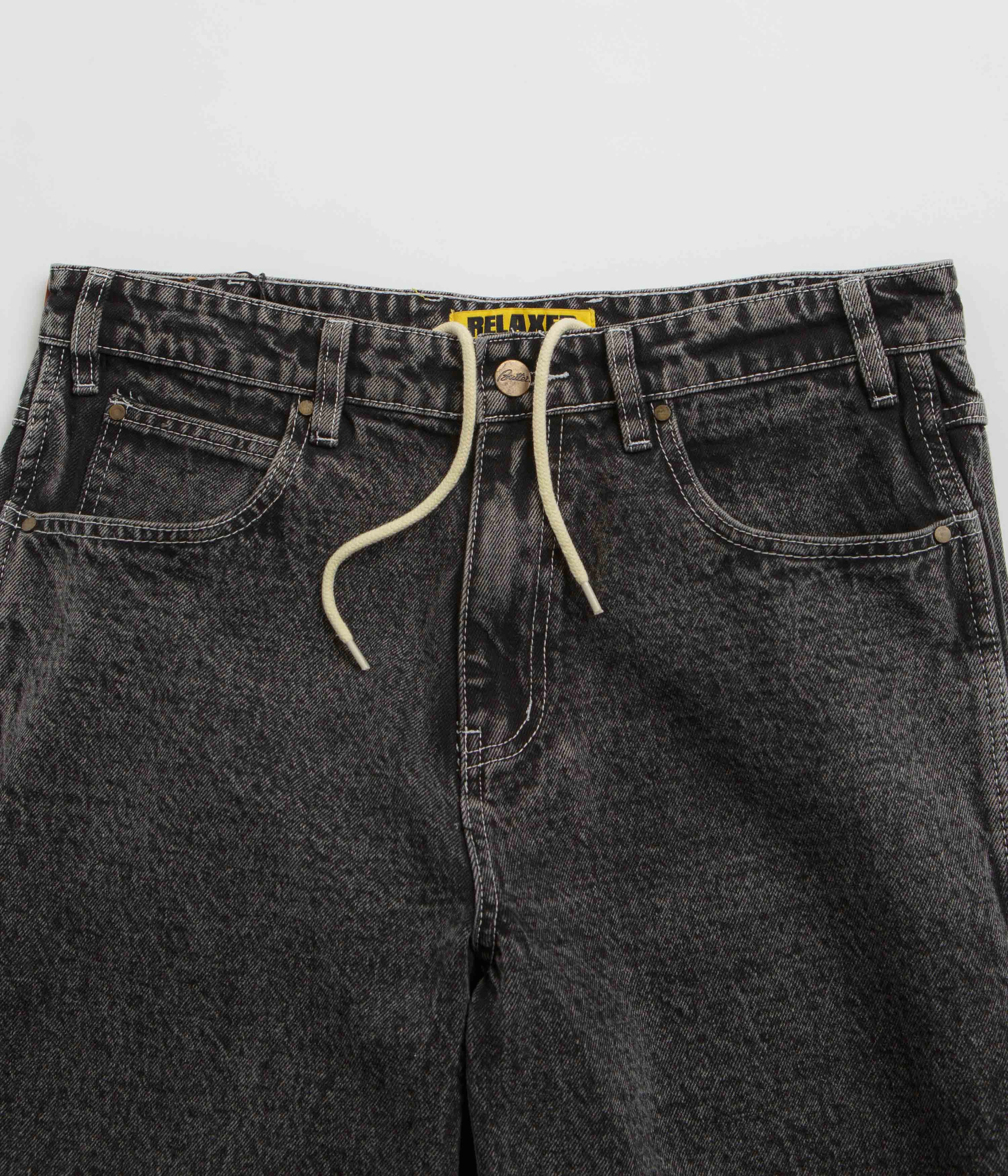 Tough Style Classic Elegance Butter Goods Art Jeans - Washed Black