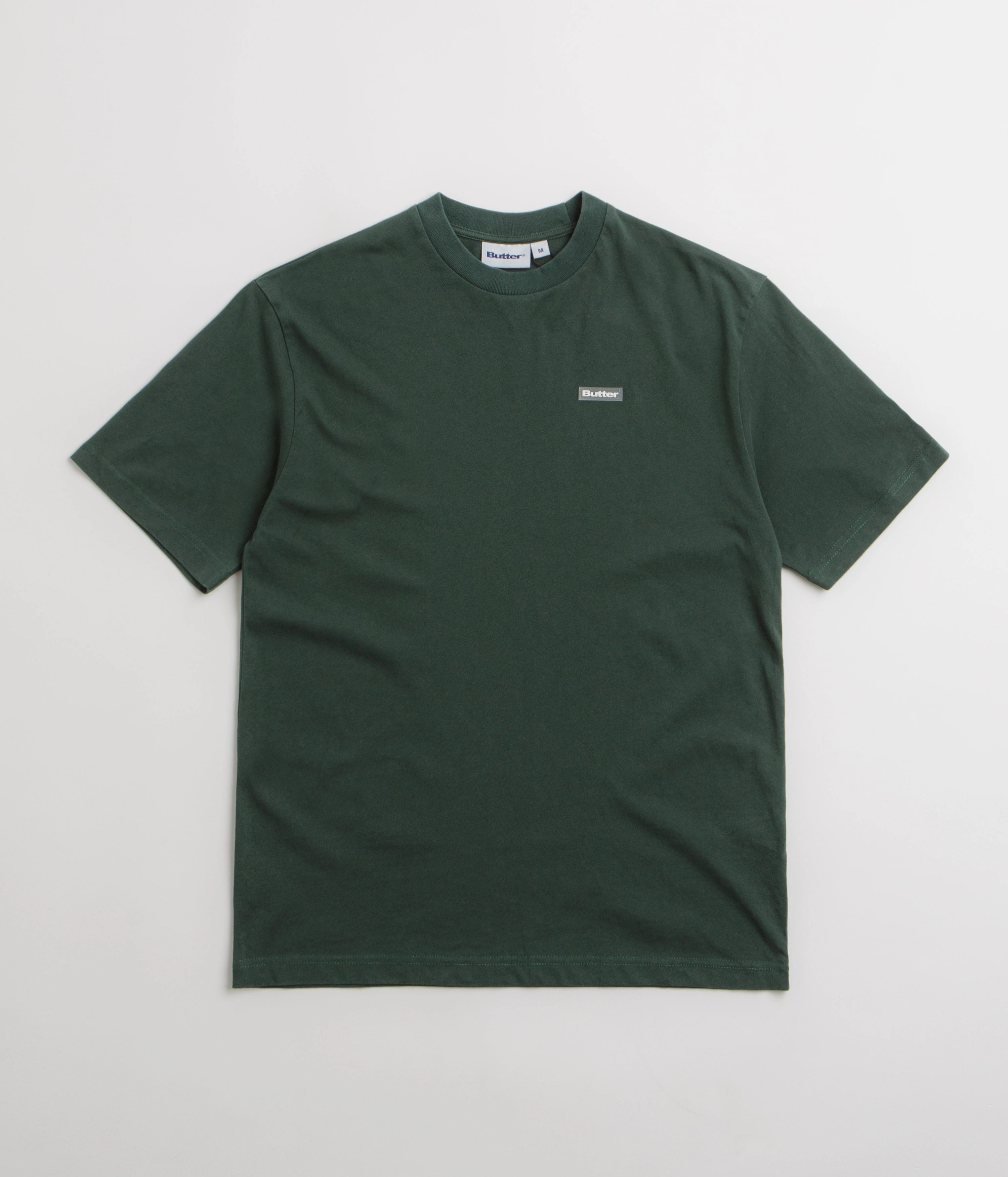 High Density Fabric Athletic Wear Butter Goods Basic T-Shirt - Forest